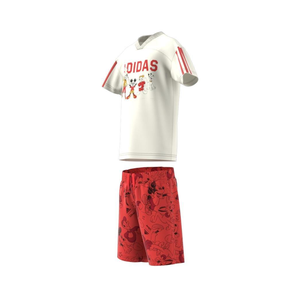 Unisex Kids adidas x Disney Mickey Mouse Tee Set, White, , large image number 10