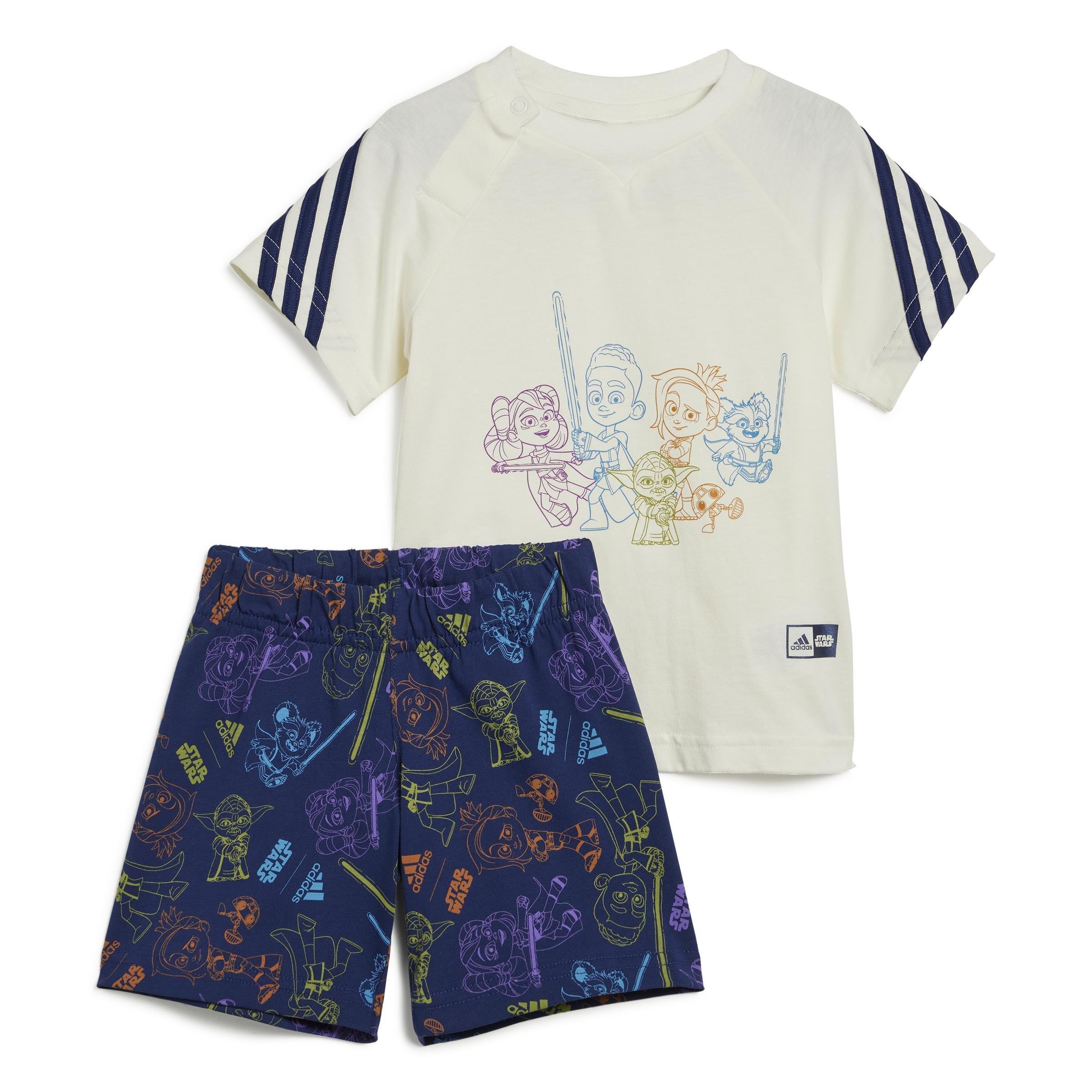 Unisex Kids Star Wars Young Jedi Tee Set, White, A901_ONE, large image number 1