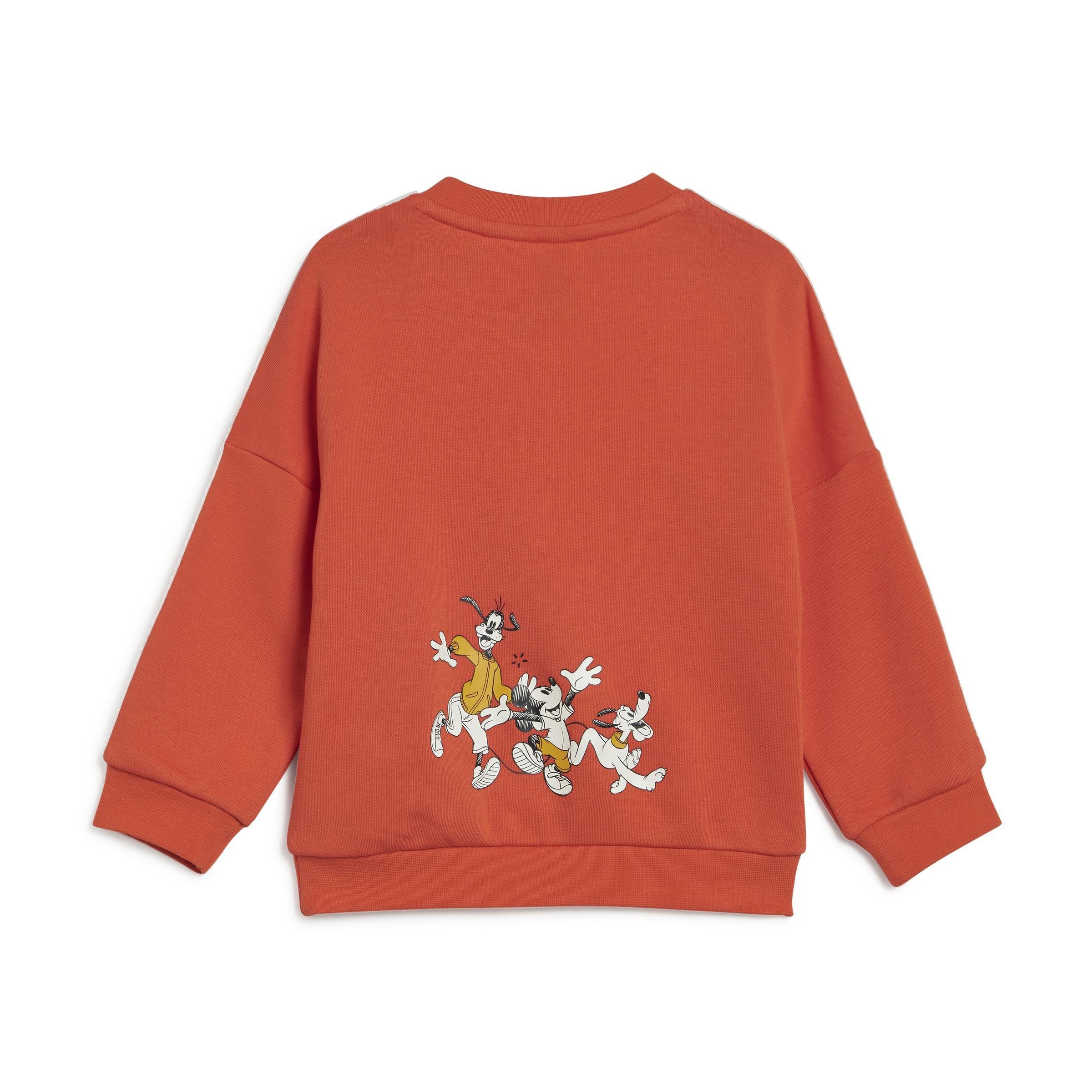 Unisex Kids adidas x Disney Mickey Mouse Crewneck and Jogger Set, Red, , large image number 2