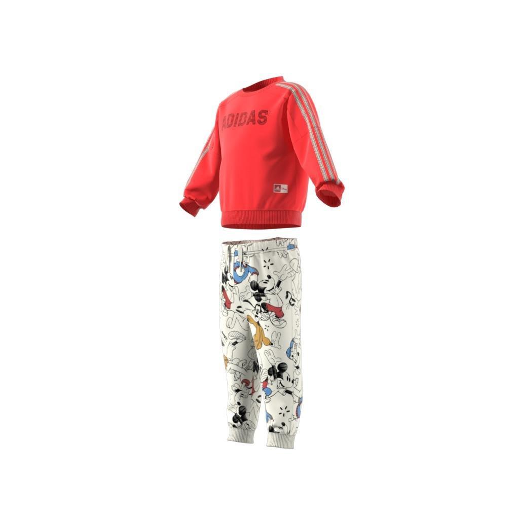 Unisex Kids adidas x Disney Mickey Mouse Crewneck and Jogger Set, Red, , large image number 6