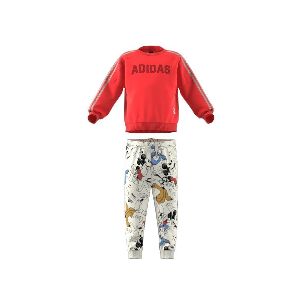 Unisex Kids adidas x Disney Mickey Mouse Crewneck and Jogger Set, Red, , large image number 7
