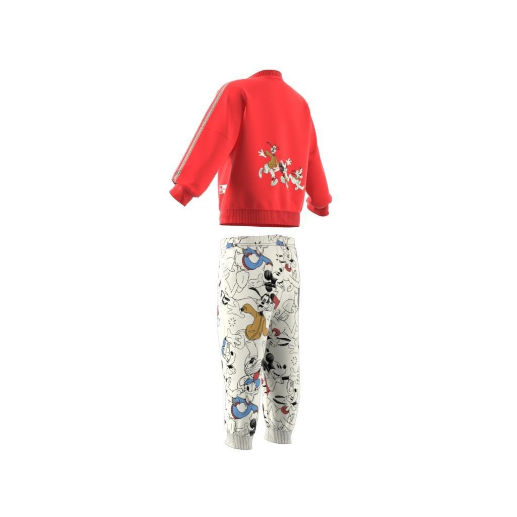 Unisex Kids adidas x Disney Mickey Mouse Crewneck and Jogger Set, Red, , large image number 9