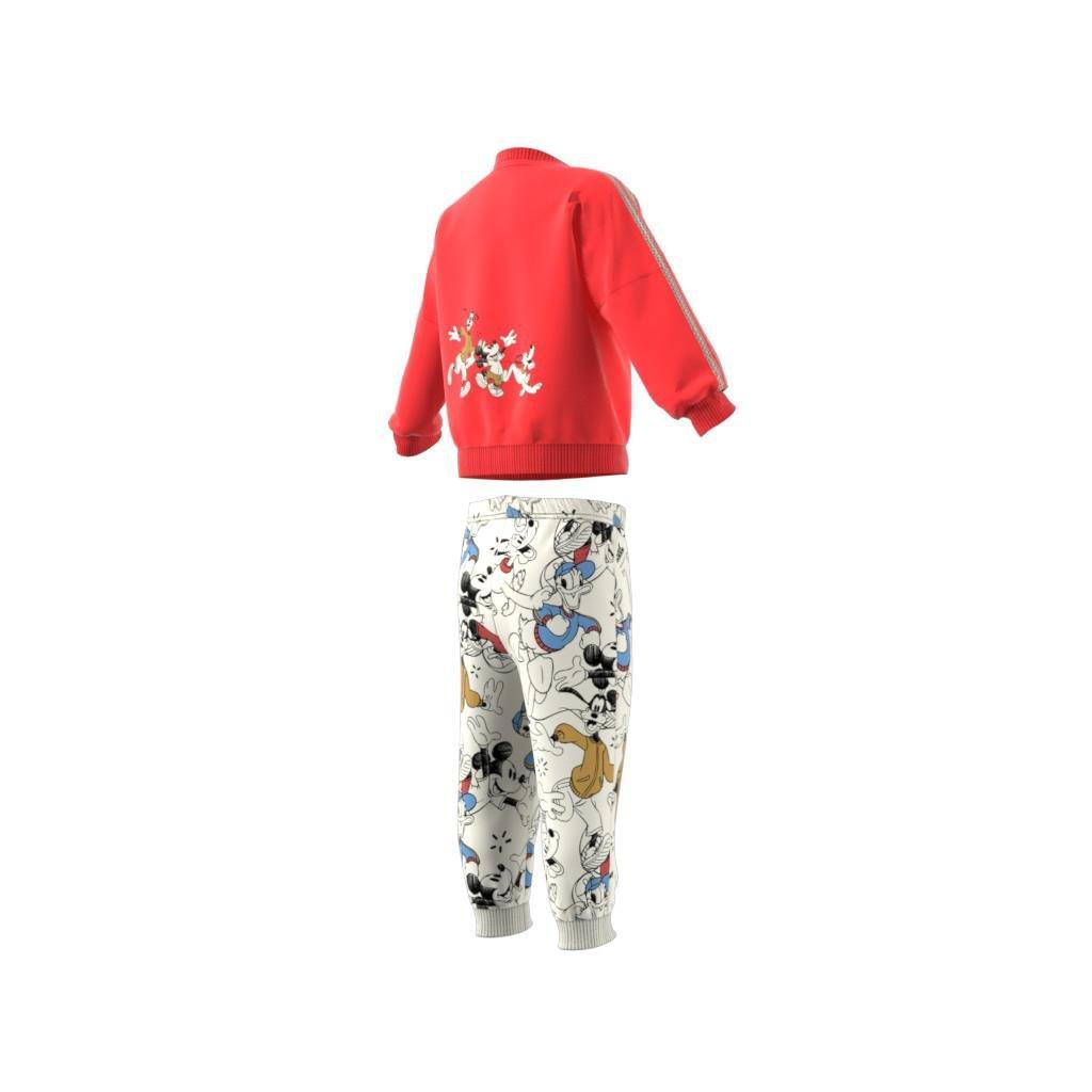 Unisex Kids adidas x Disney Mickey Mouse Crewneck and Jogger Set, Red, , large image number 11