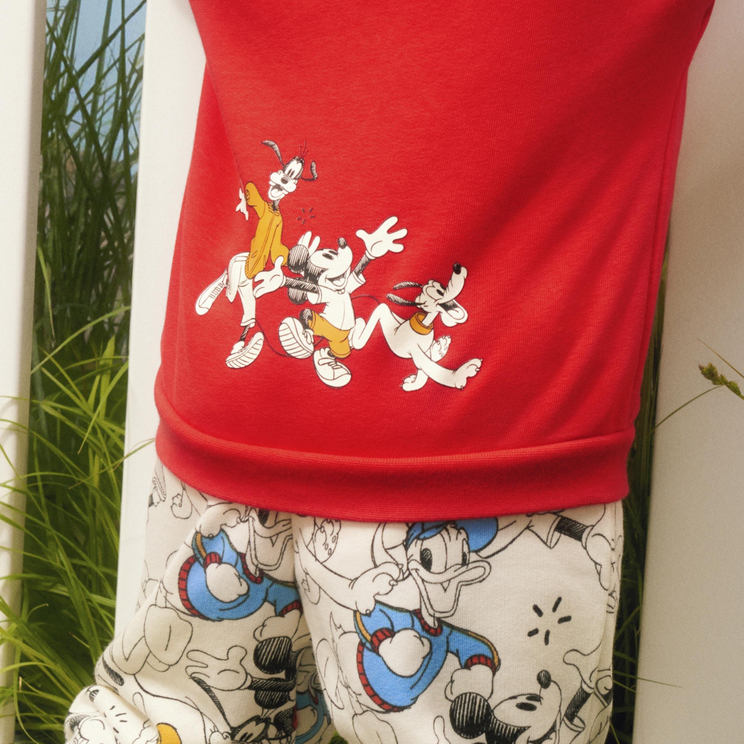 Unisex Kids adidas x Disney Mickey Mouse Crewneck and Jogger Set, Red, , large image number 13