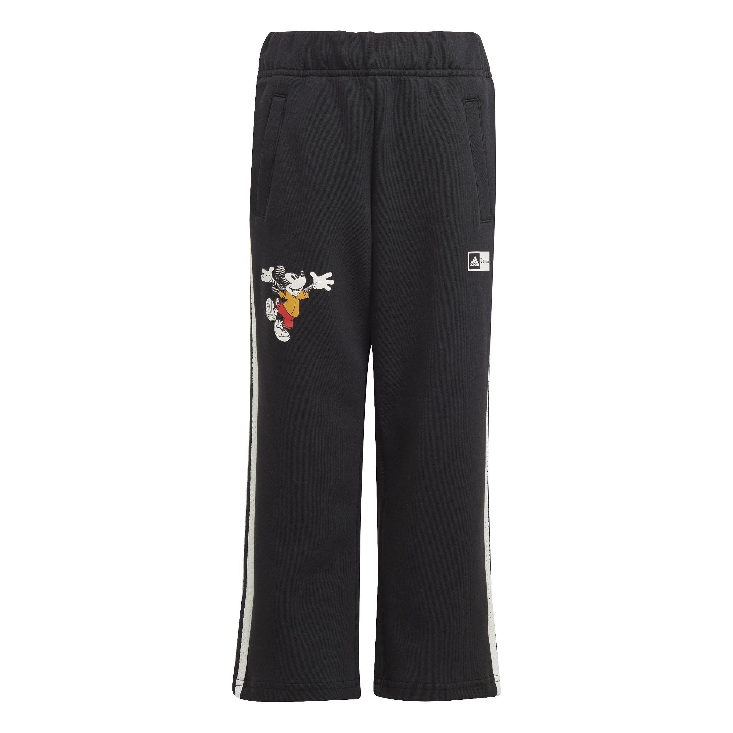 Unisex Kids Disney Tracksuit Bottoms, Black, A901_ONE, large image number 0