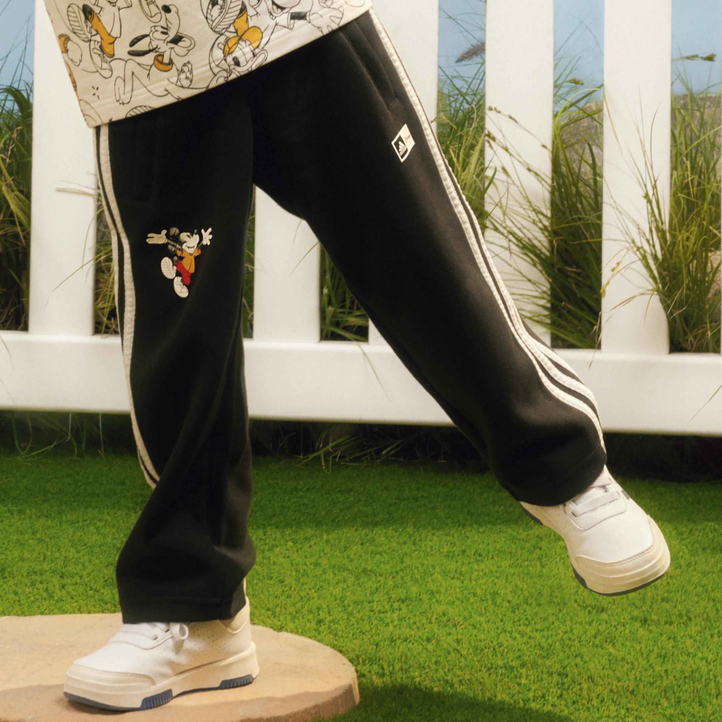 Unisex Kids Disney Tracksuit Bottoms, Black, A901_ONE, large image number 2
