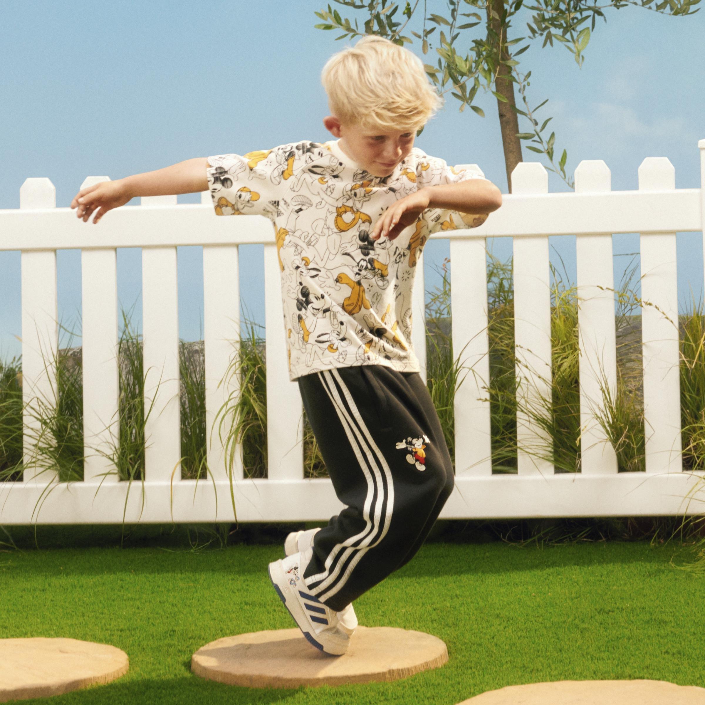 Unisex Kids Disney Tracksuit Bottoms, Black, A901_ONE, large image number 3