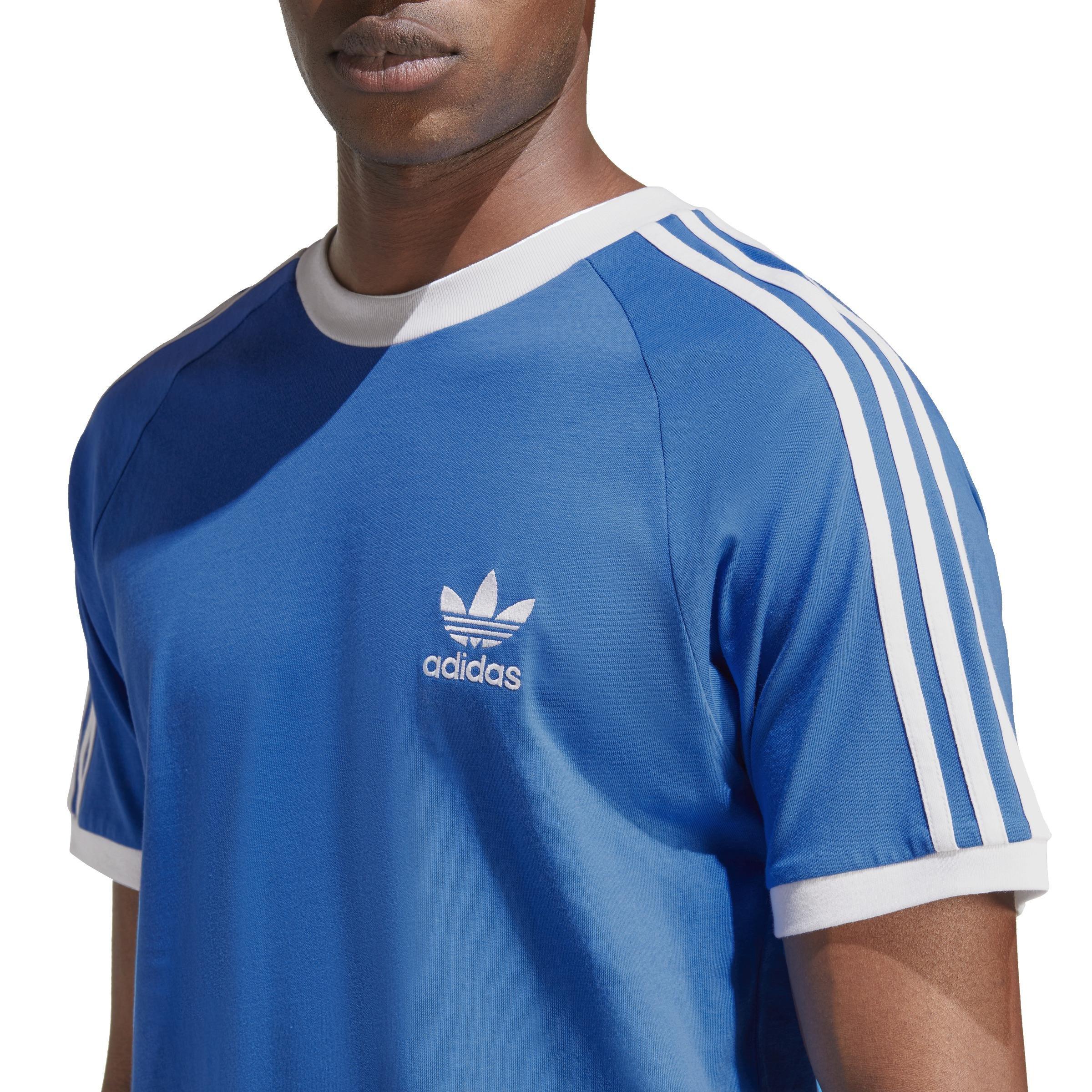 Adicolor Classics 3-Stripes T-Shirt, Blue, A901_ONE, large image number 4