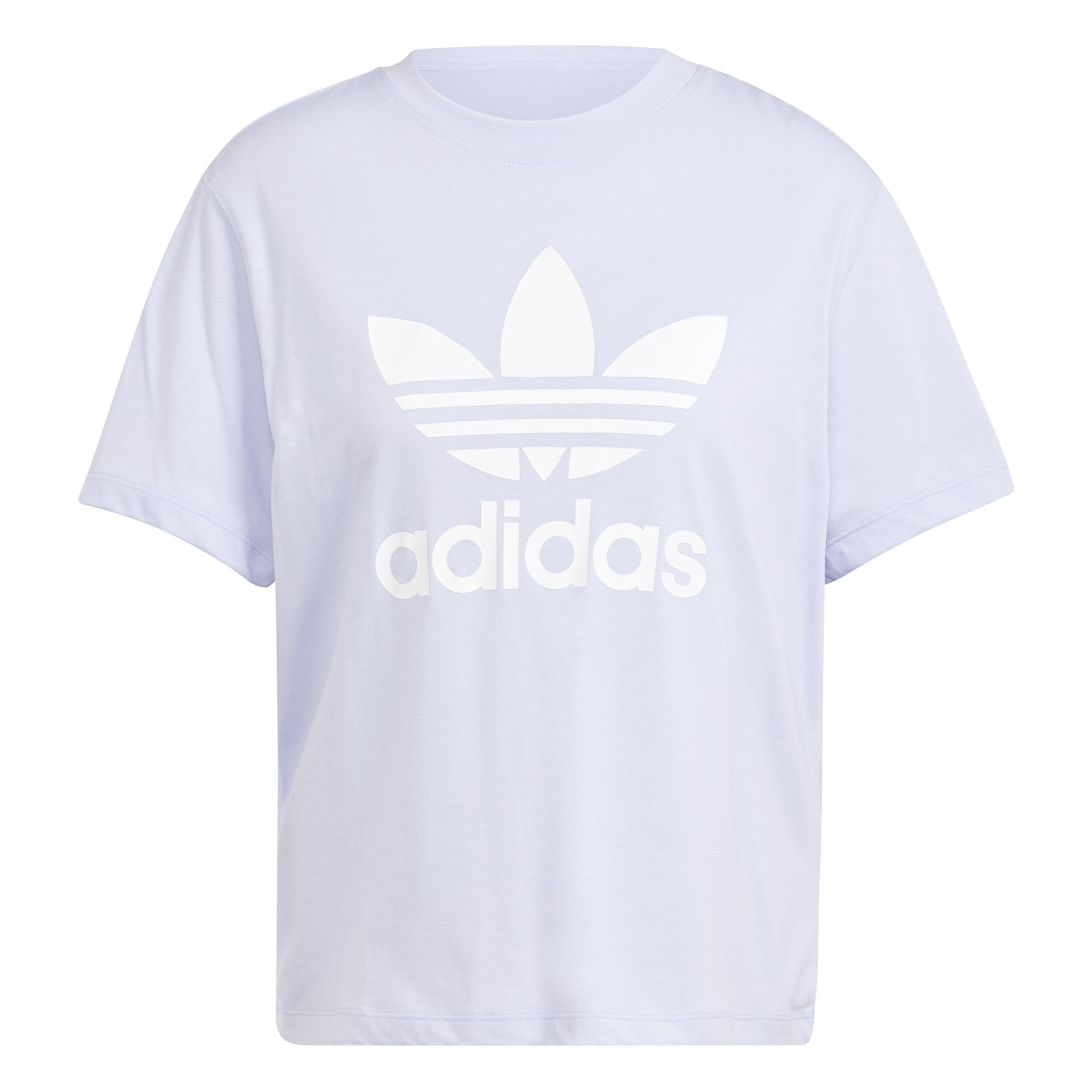 Adicolor Trefoil Boxy T-Shirt, Purple, A901_ONE, large image number 0