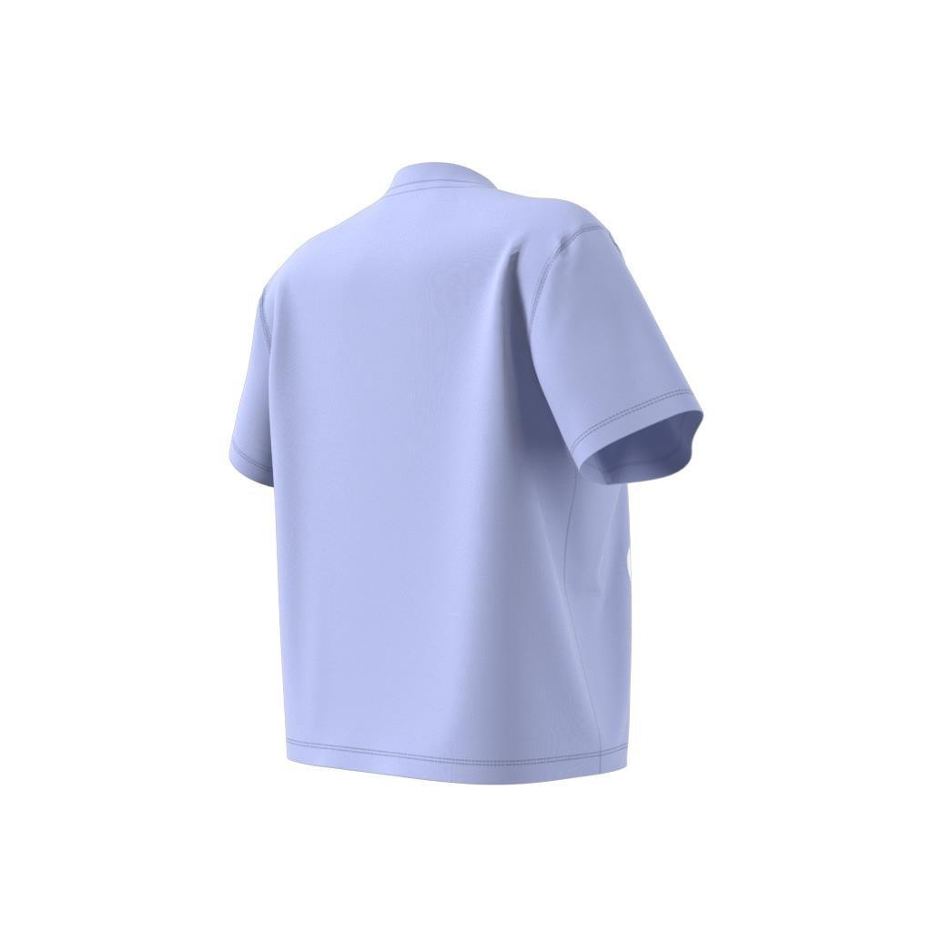 Adicolor Trefoil Boxy T-Shirt, Purple, A901_ONE, large image number 7