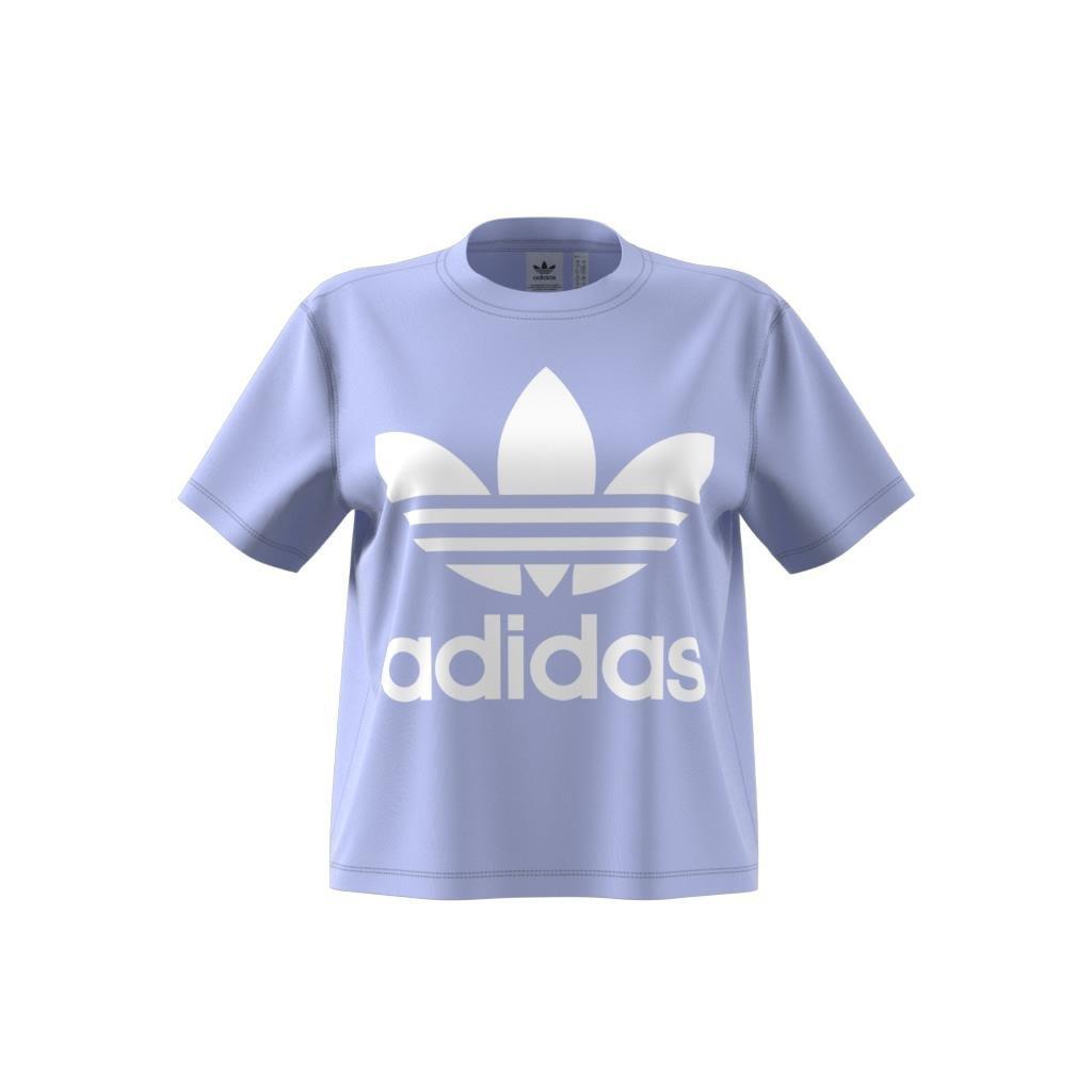 Adicolor Trefoil Boxy T-Shirt, Purple, A901_ONE, large image number 11