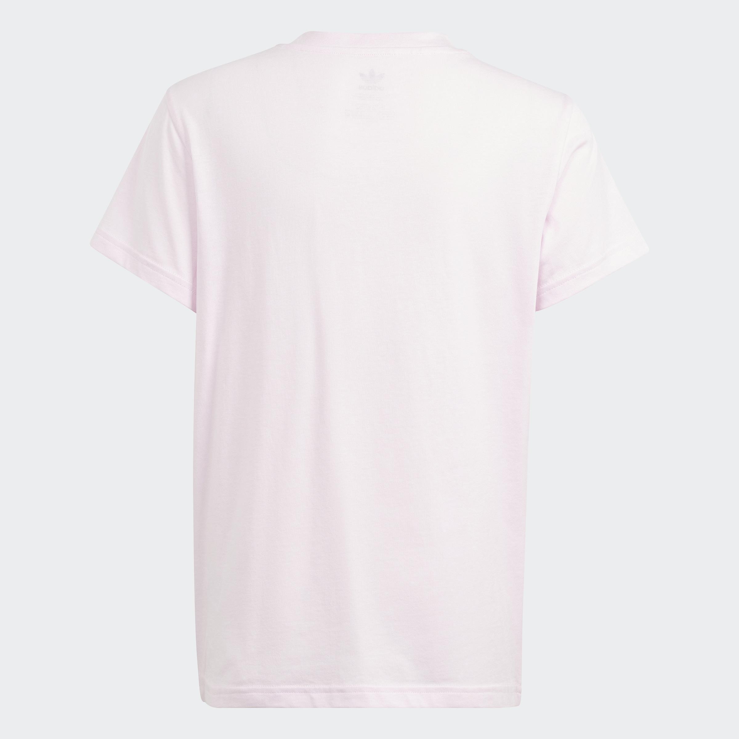 Kids Unisex Trefoil T-Shirt, Pink, A901_ONE, medium