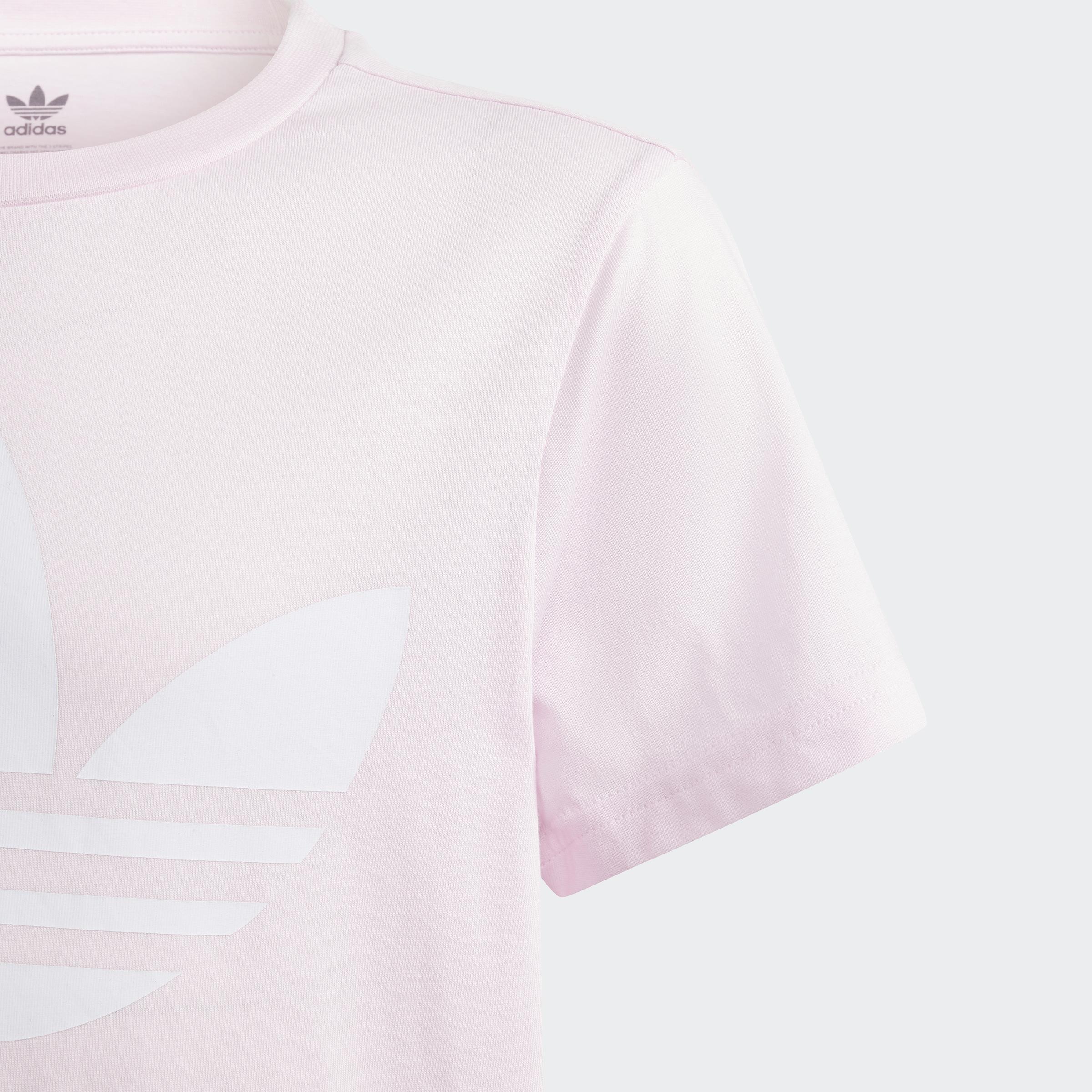 Kids Unisex Trefoil T-Shirt, Pink, A901_ONE, large image number 2