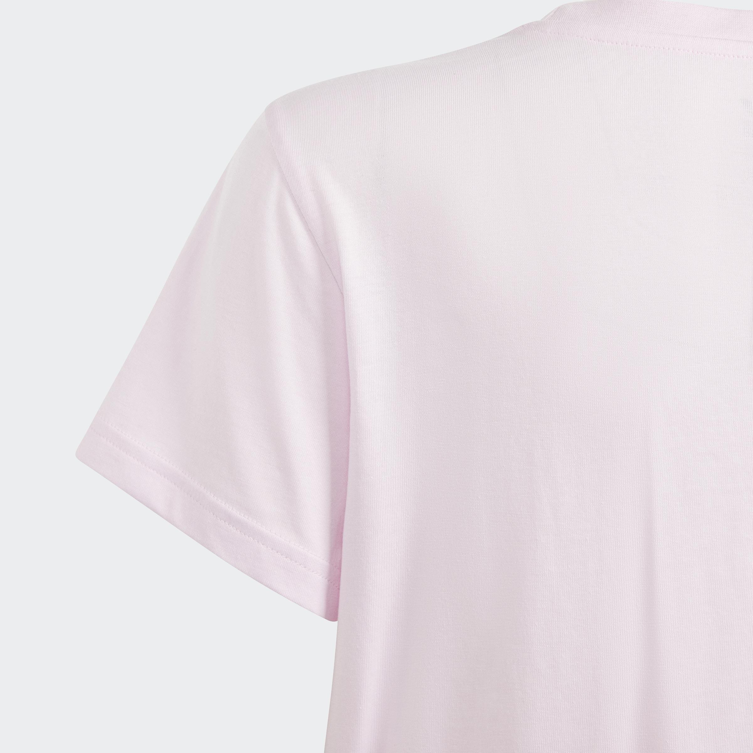 Kids Unisex Trefoil T-Shirt, Pink, A901_ONE, large image number 3