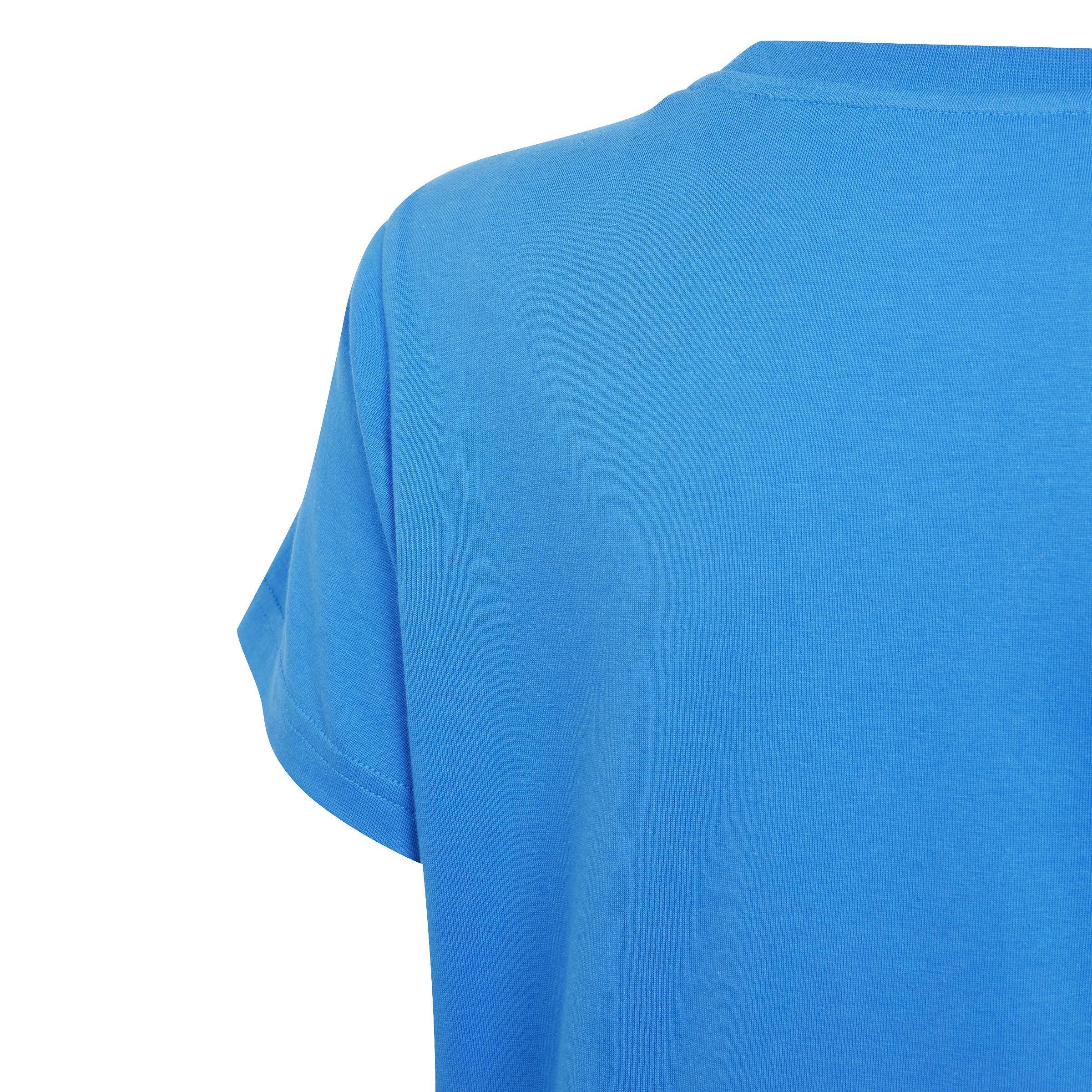 Unisex Kids Trefoil T-Shirt, Blue, , large image number 4