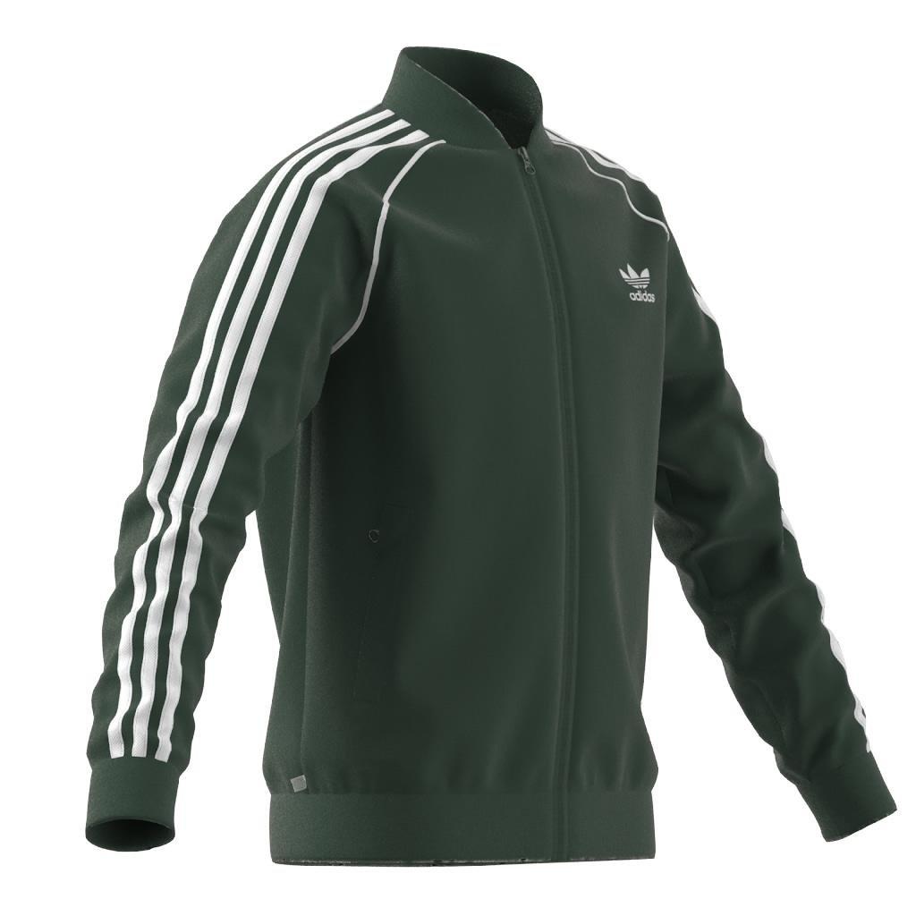 Unisex Kids Adicolor Sst Track Top, Green, A901_ONE, large image number 10