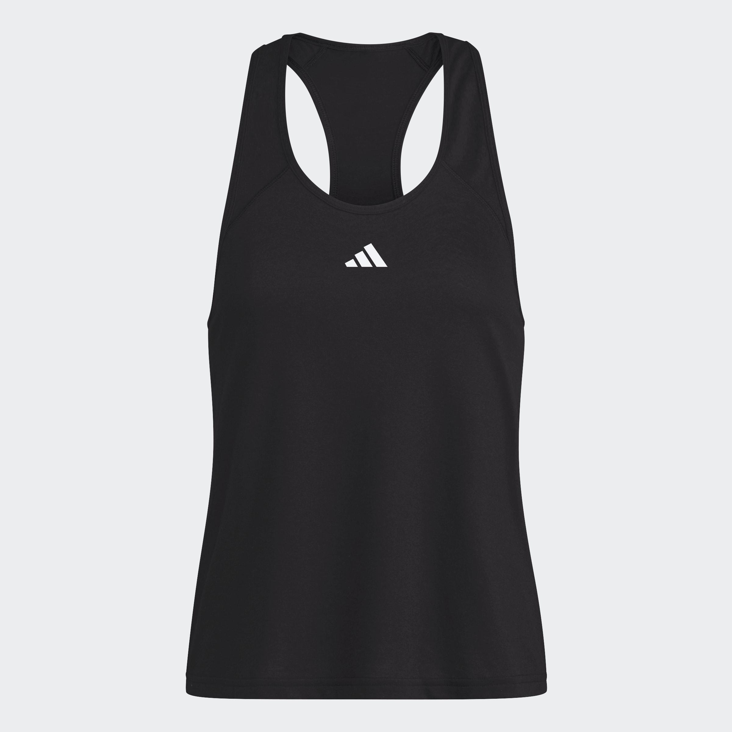 Train Essentials Minimal Branding Racerback Tank Top, Black, A901_ONE, large image number 0