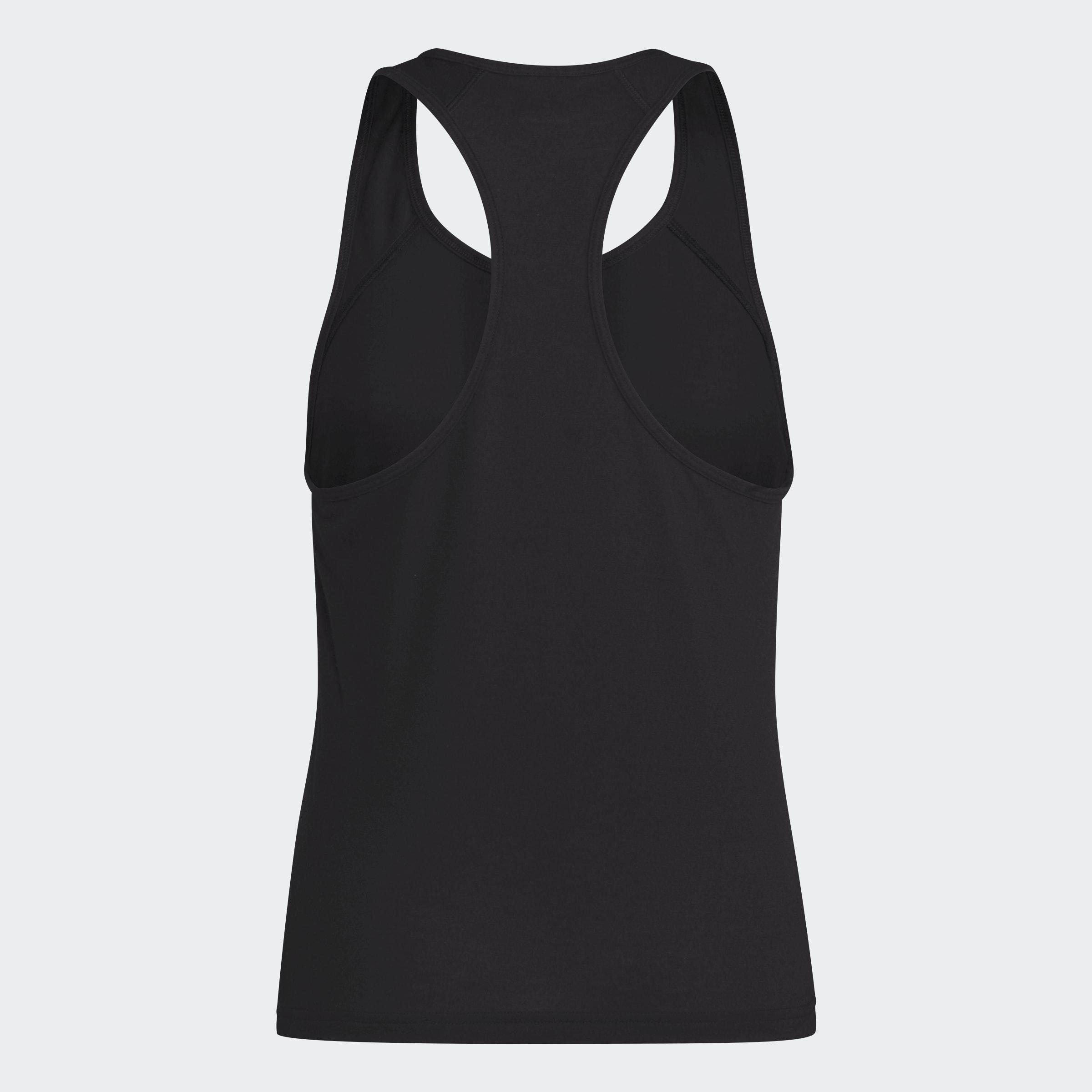 Train Essentials Minimal Branding Racerback Tank Top, Black, A901_ONE, large image number 2