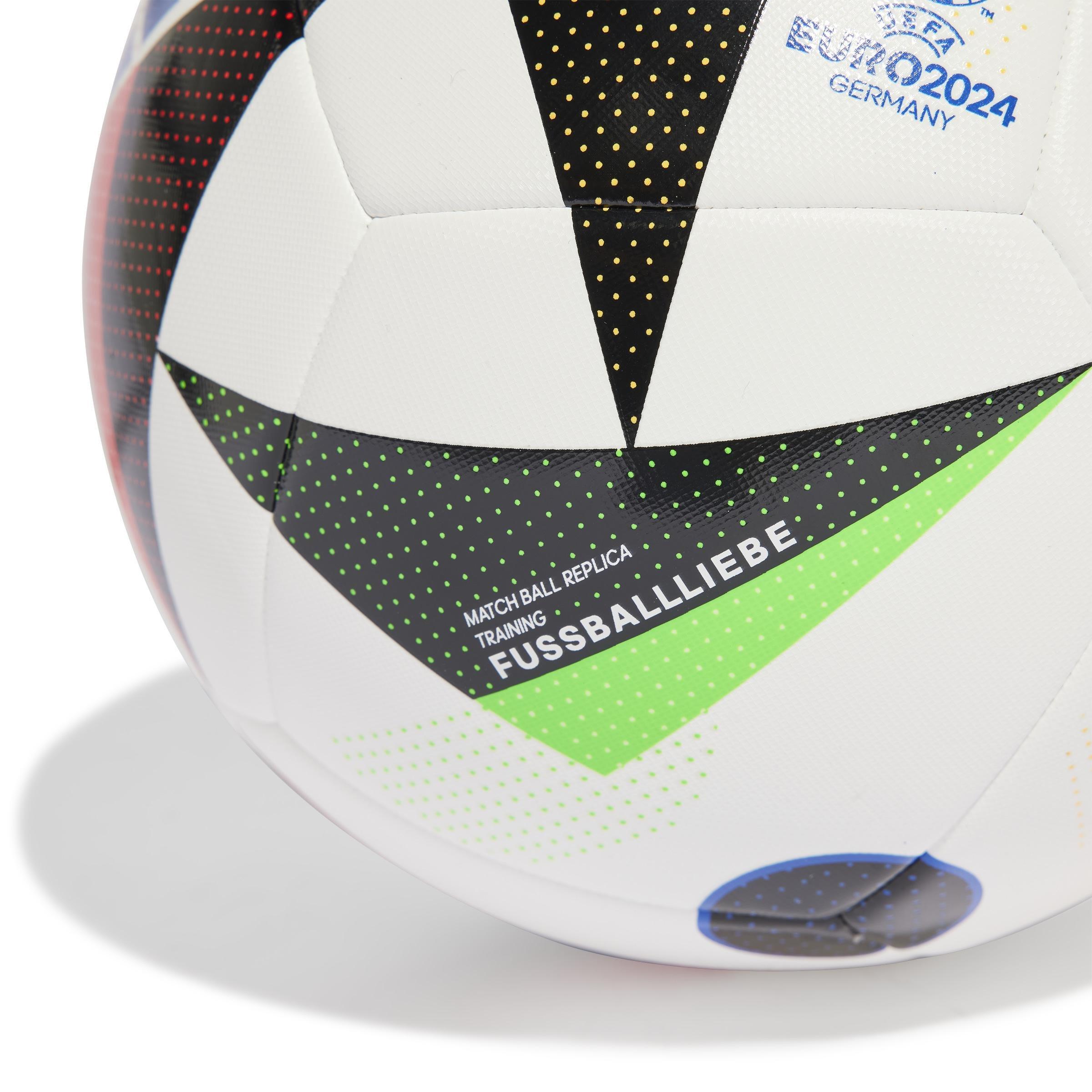 Unisex Euro 24 Training Football, White, A901_ONE, large image number 3