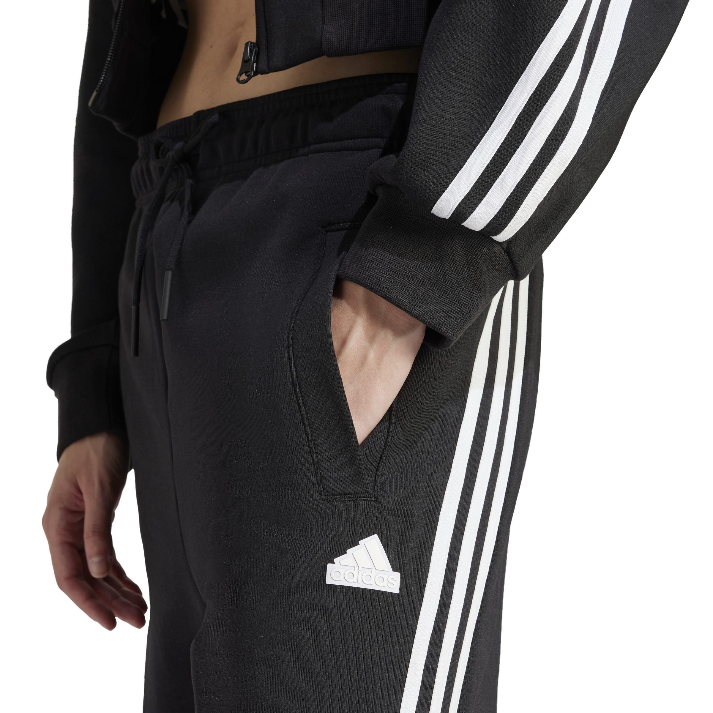 Future Icons 3-Stripes Open Hem Joggers, Black, A901_ONE, large image number 3