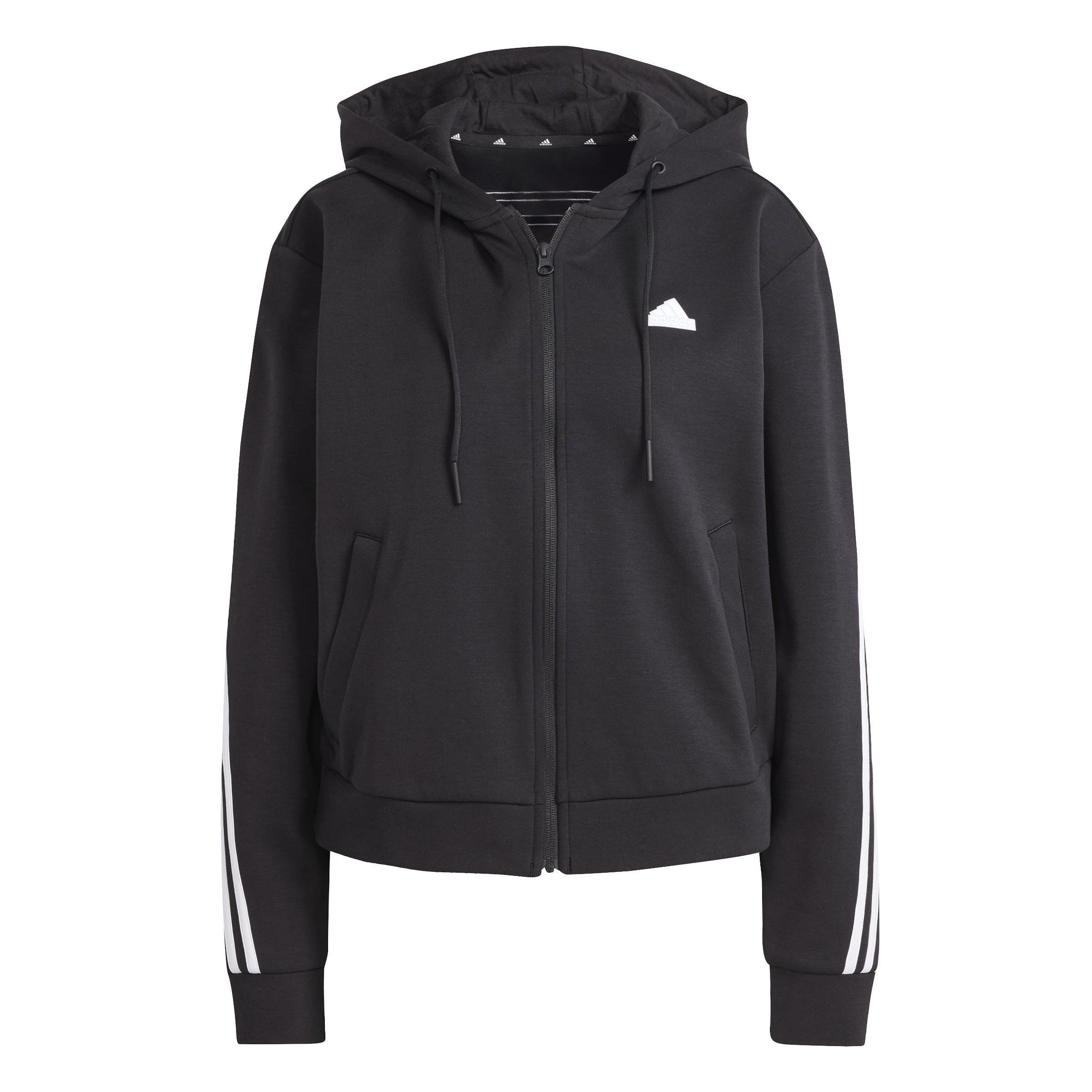 Future Icons 3-Stripes Full Zip Hoodie, Black, , large image number 0