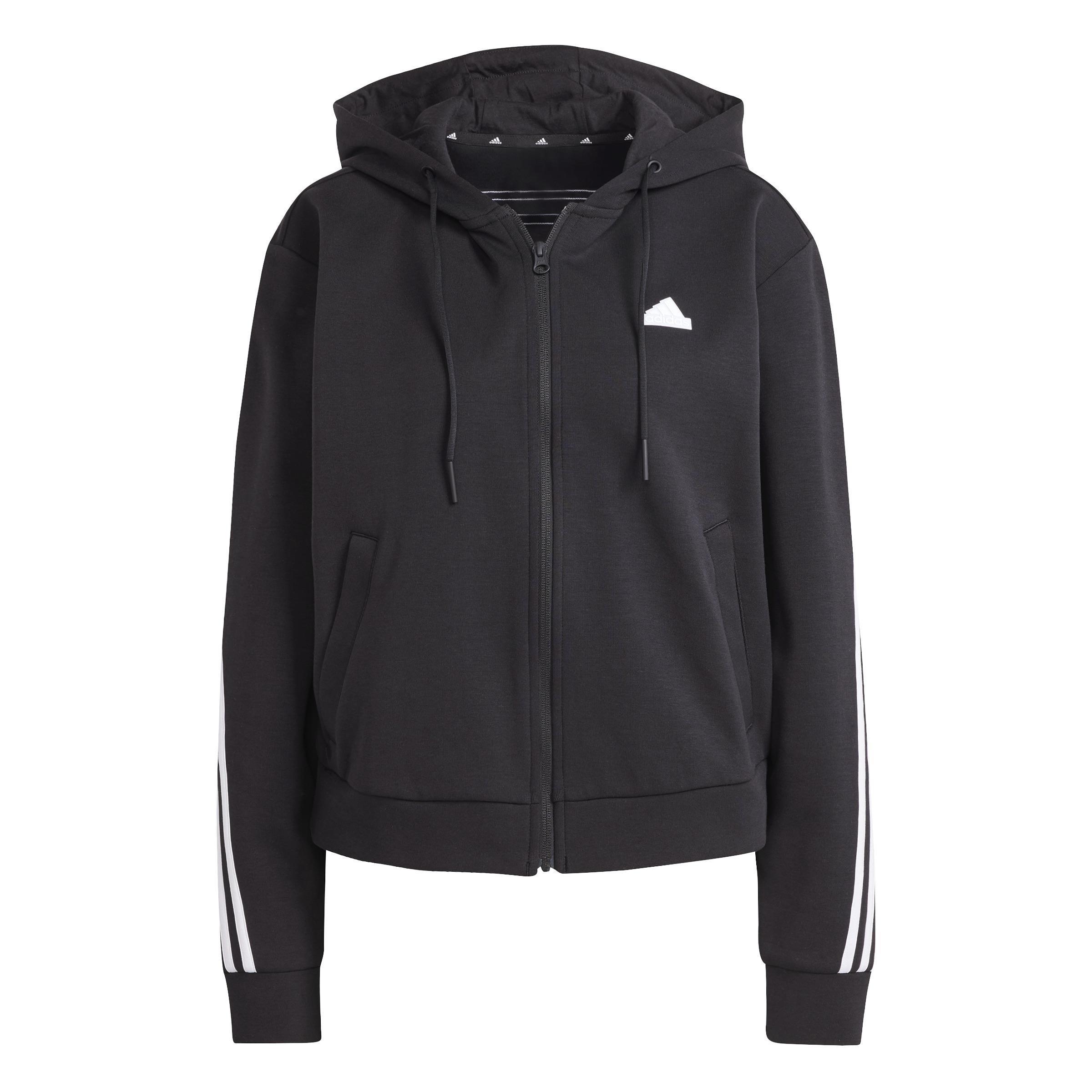 Future Icons 3-Stripes Full Zip Hoodie, Black, , large image number 1