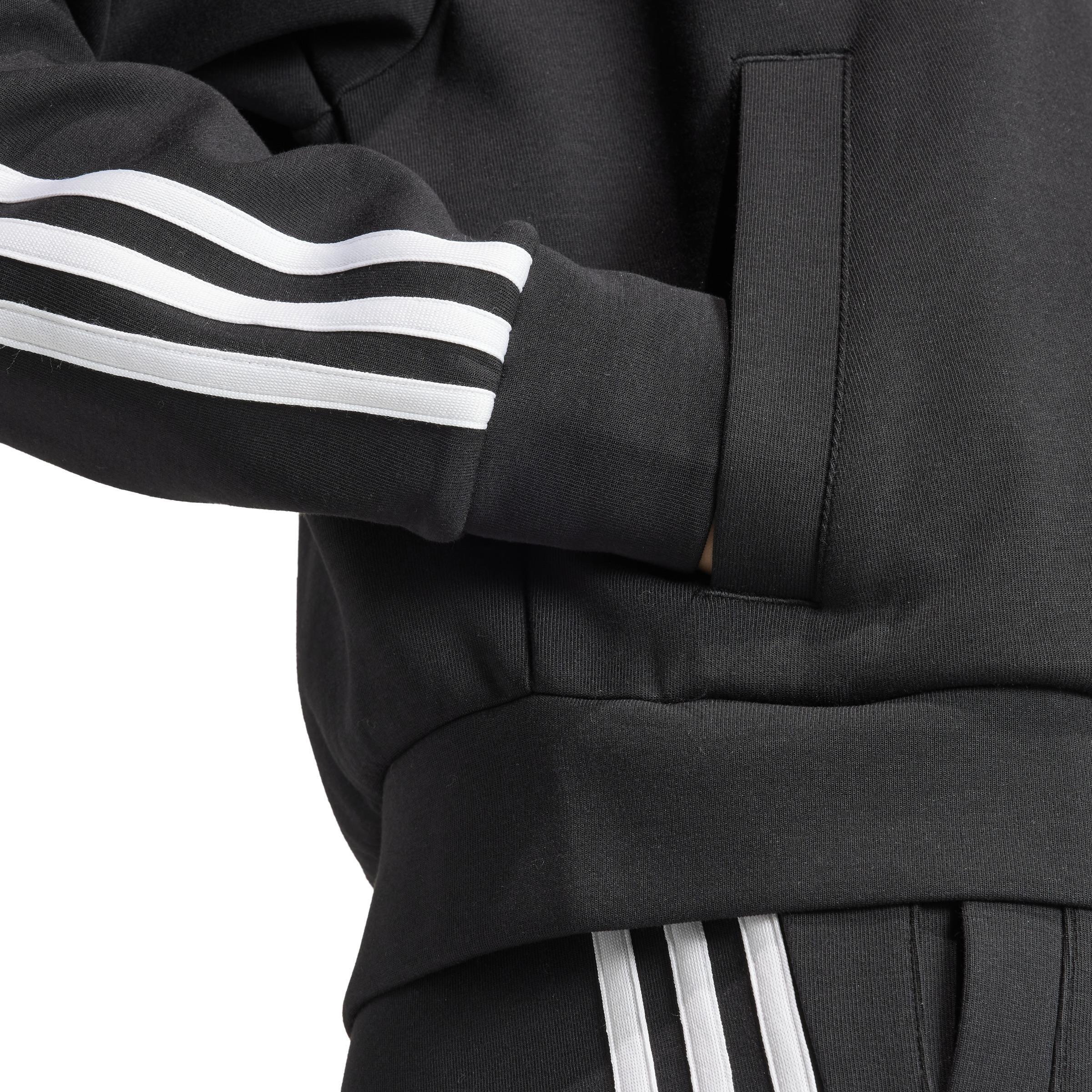 Future Icons 3-Stripes Full Zip Hoodie, Black, , large image number 4