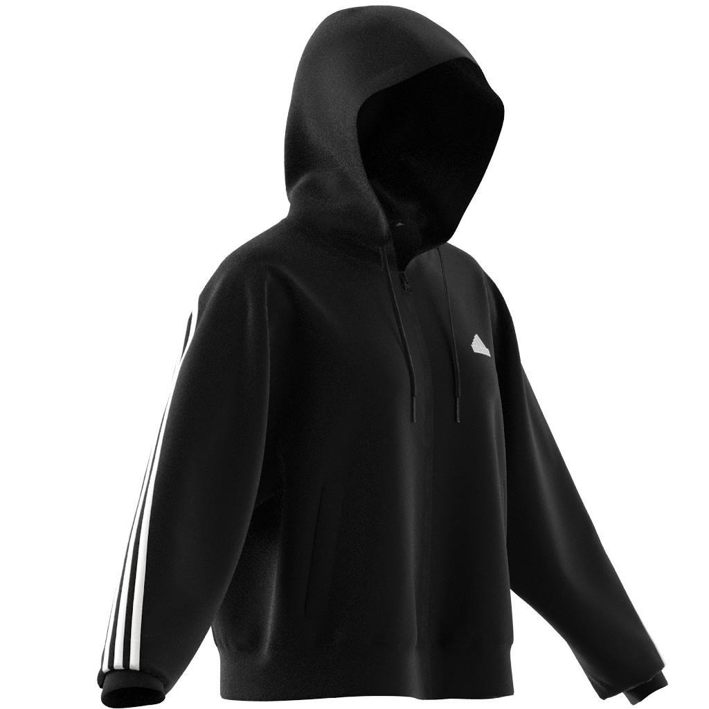 Future Icons 3-Stripes Full Zip Hoodie, Black, , large image number 8