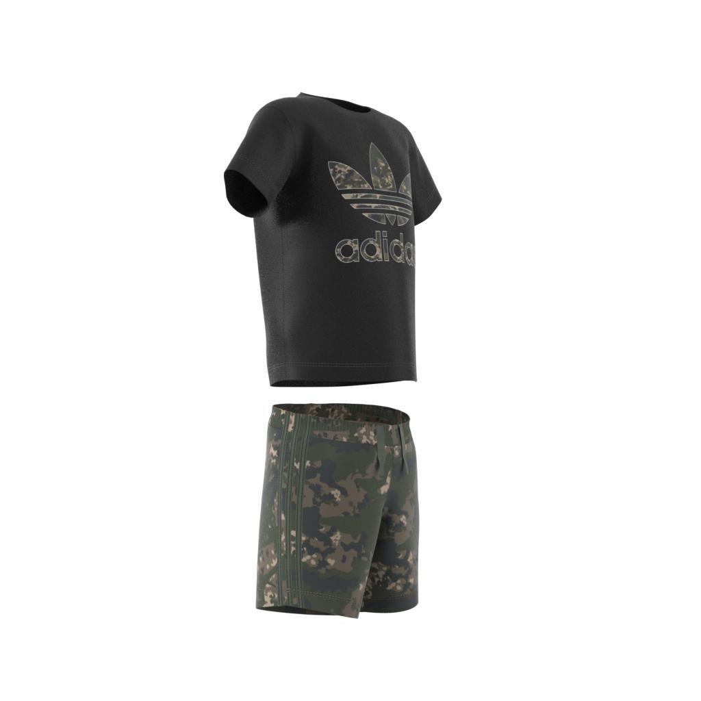 Unisex Camo Shorts And Tee Set, Black, A901_ONE, large image number 11