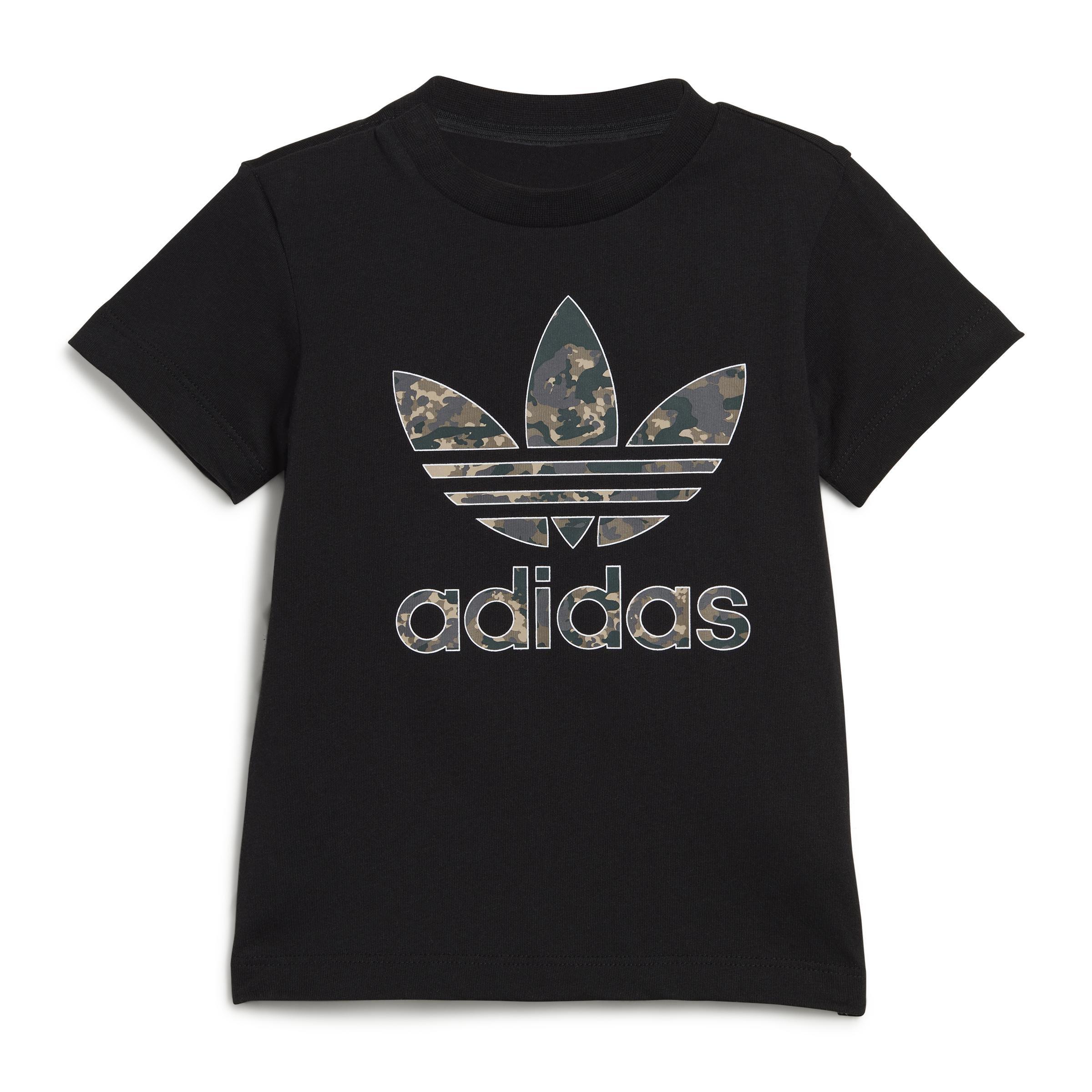 Unisex Kids Camo Shorts And Tee Set, Black, , large image number 13