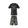 Kids Unisex Camo Shorts And Tee Set, Black, A901_ONE, thumbnail image number 7
