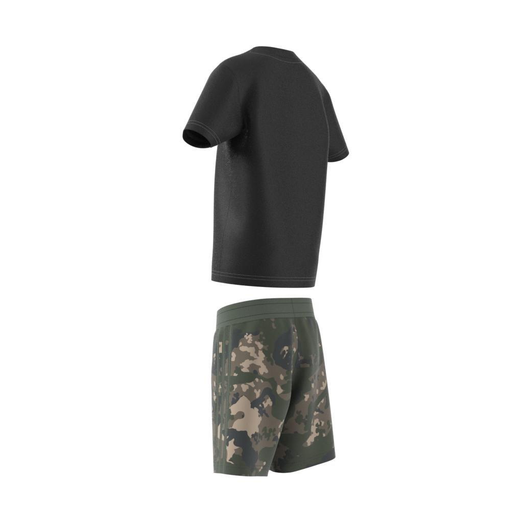 Unisex Camo Shorts And Tee Set, Black, A901_ONE, large image number 10