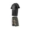 Kids Unisex Camo Shorts And Tee Set, Black, A901_ONE, thumbnail image number 14