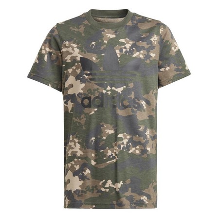 Kids Unisex Camo T-Shirt, Beige, A901_ONE, large image number 0