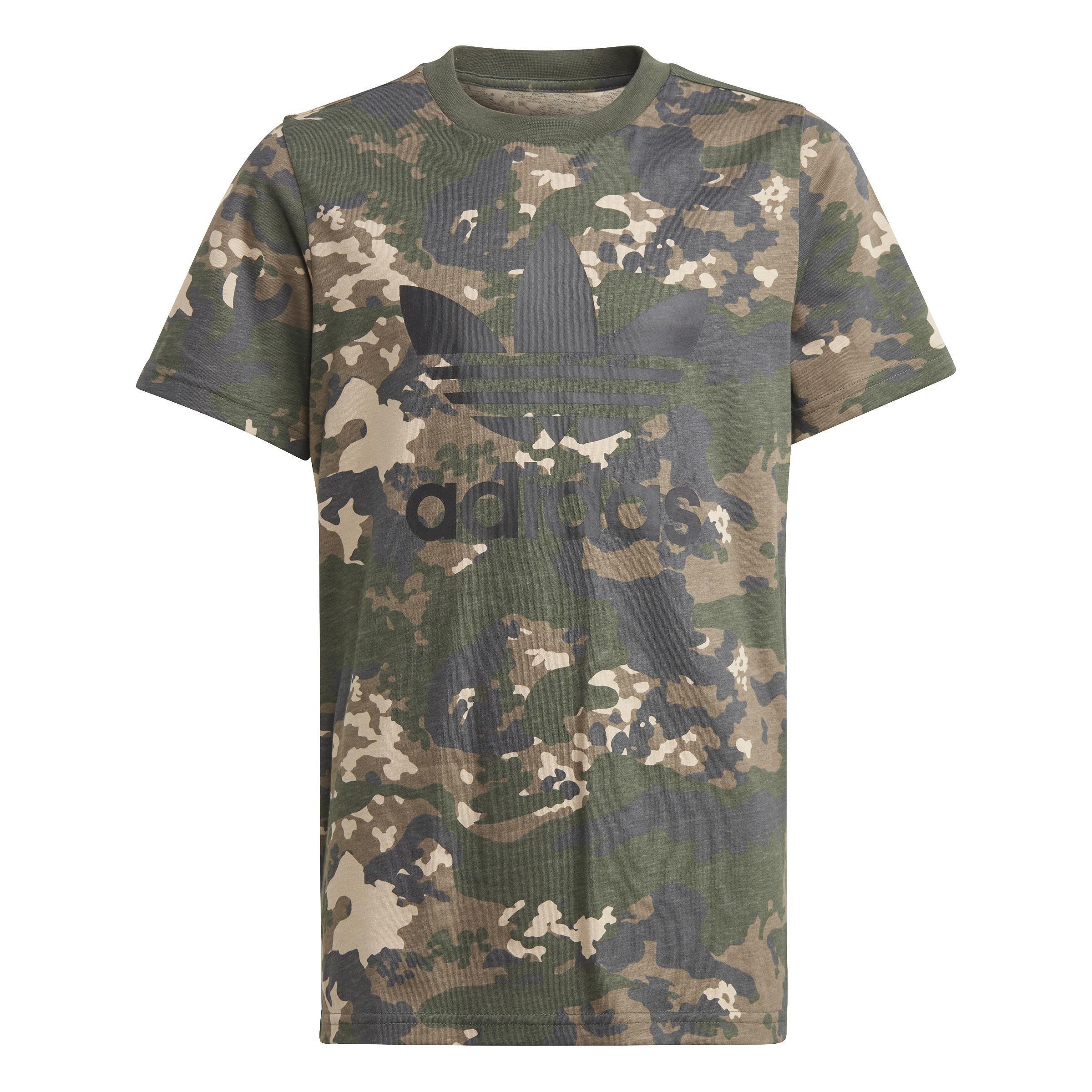 Unisex Kids Camo T-Shirt, Beige, , medium