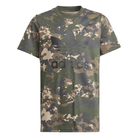 Kids Unisex Camo T-Shirt, Beige, A901_ONE, large image number 1