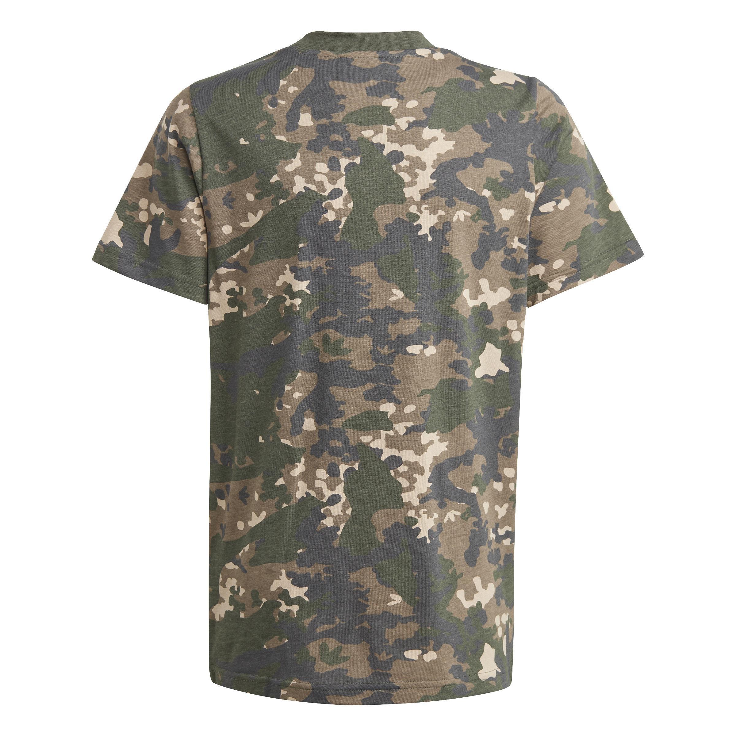 Unisex Kids Camo T-Shirt, Beige, , large image number 2