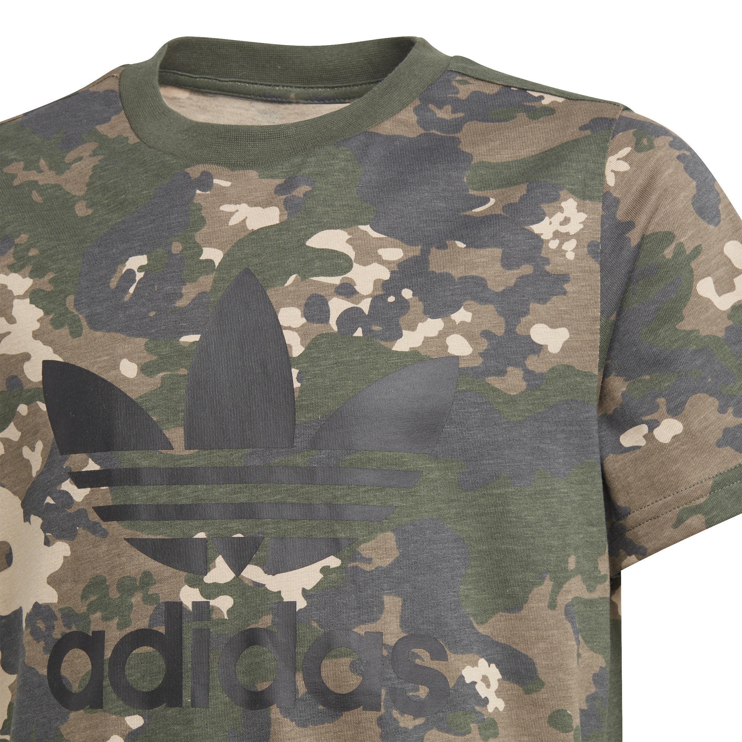 Unisex Kids Camo T-Shirt, Beige, , large image number 3