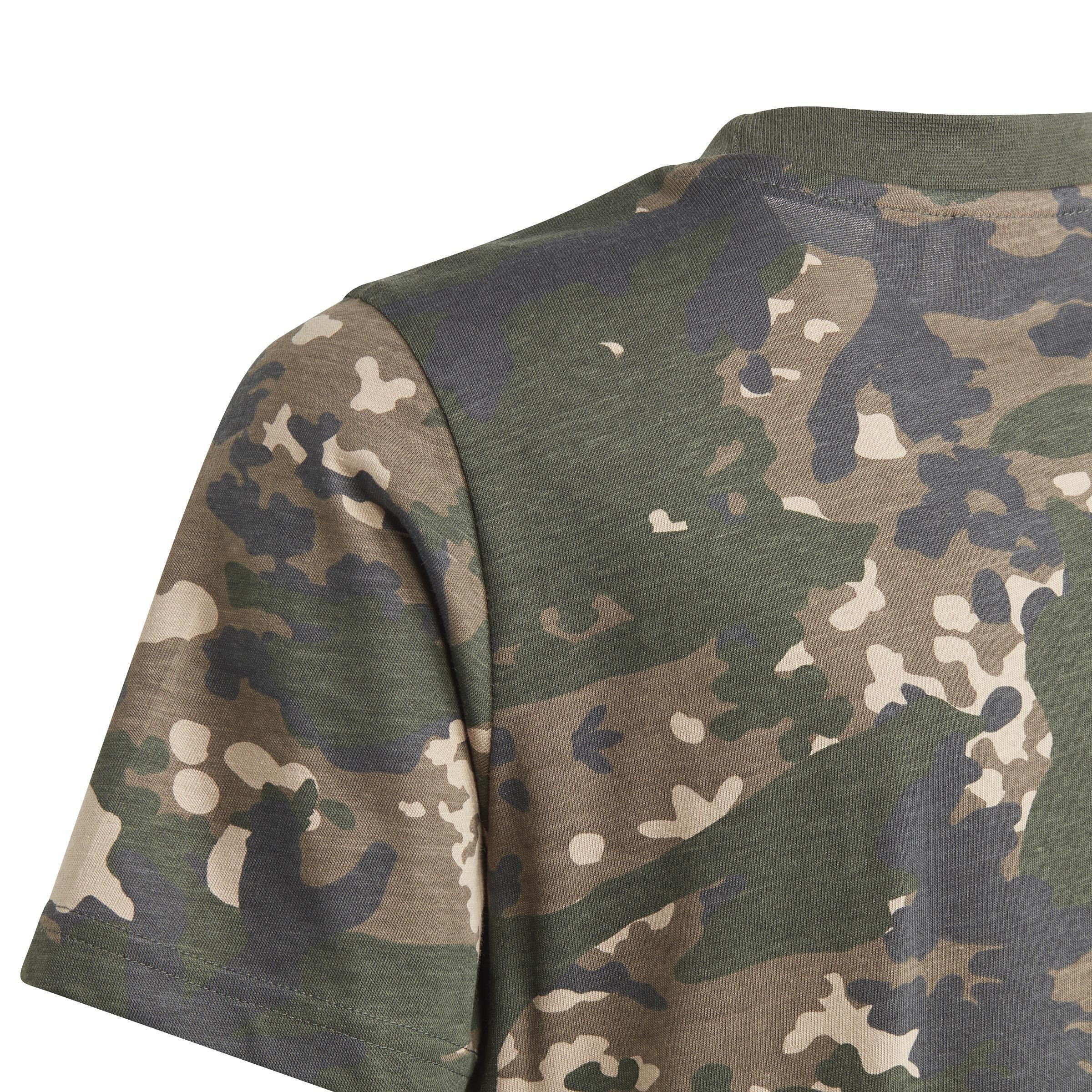 Unisex Kids Camo T-Shirt, Beige, , large image number 4