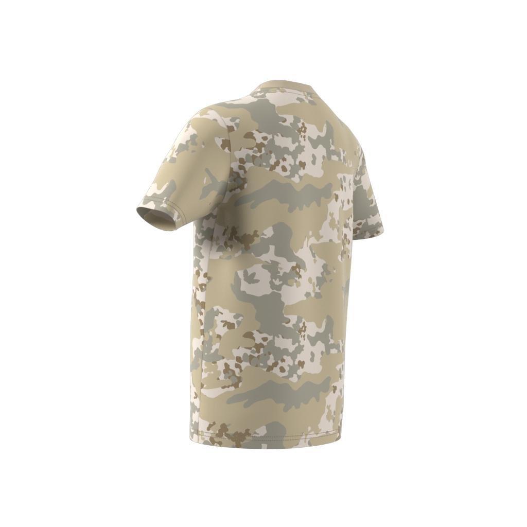 Unisex Kids Camo T-Shirt, Beige, A901_ONE, large image number 9