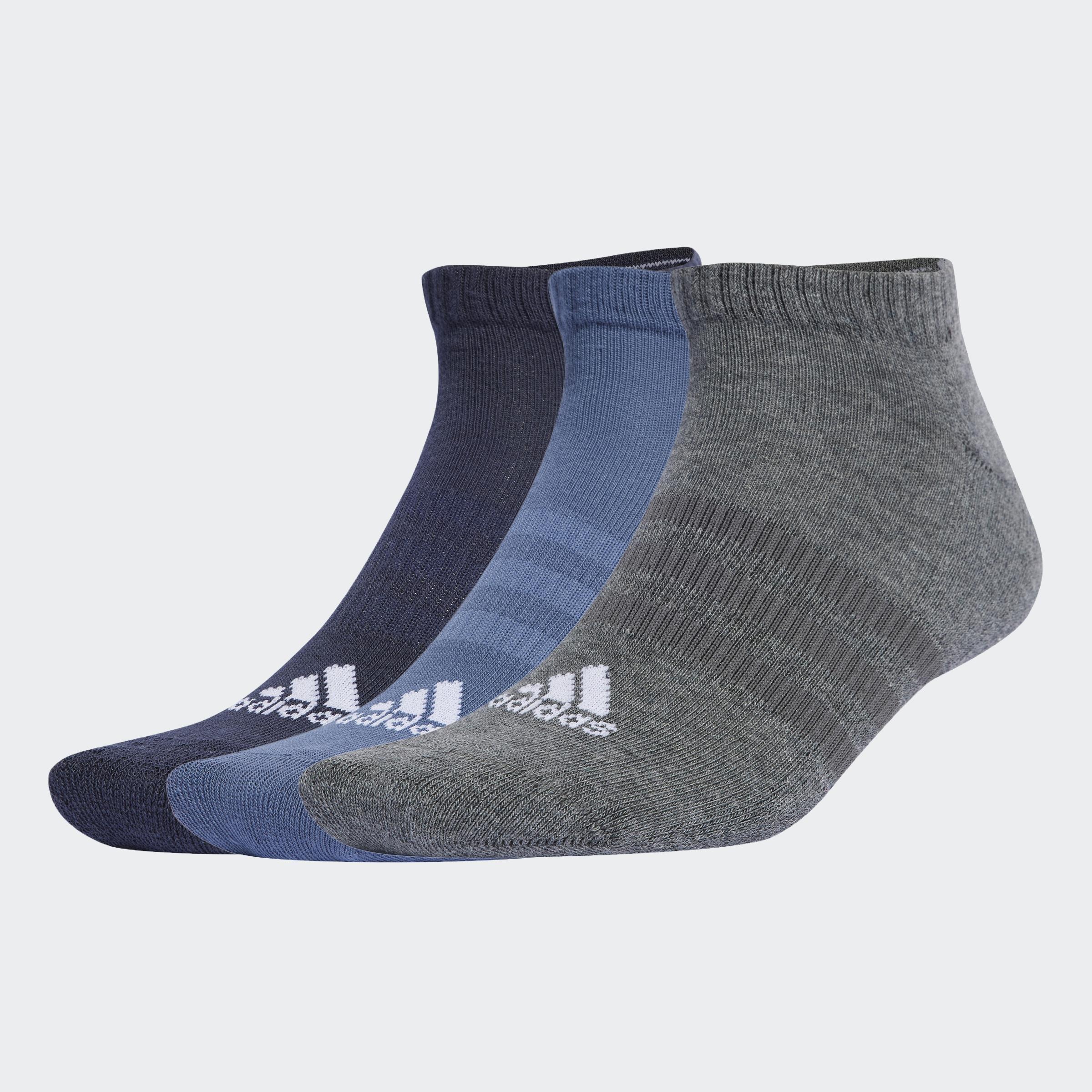 Unisex Cushioned Low-Cut Socks - 3 Pairs, Multicolour, A901_ONE, large image number 0