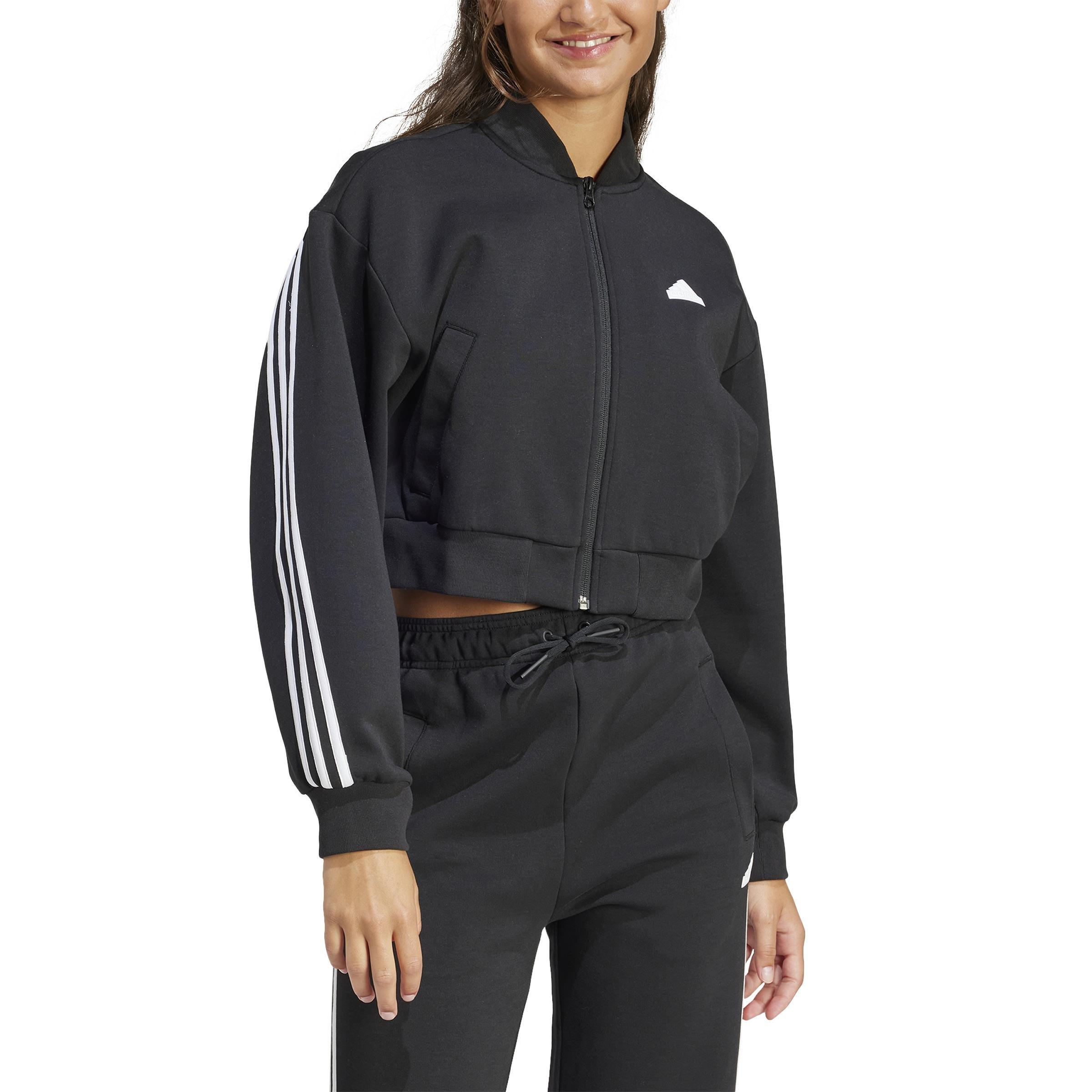 Future Icons 3-Stripes Bomber Jacket, Black, A901_ONE, large image number 1