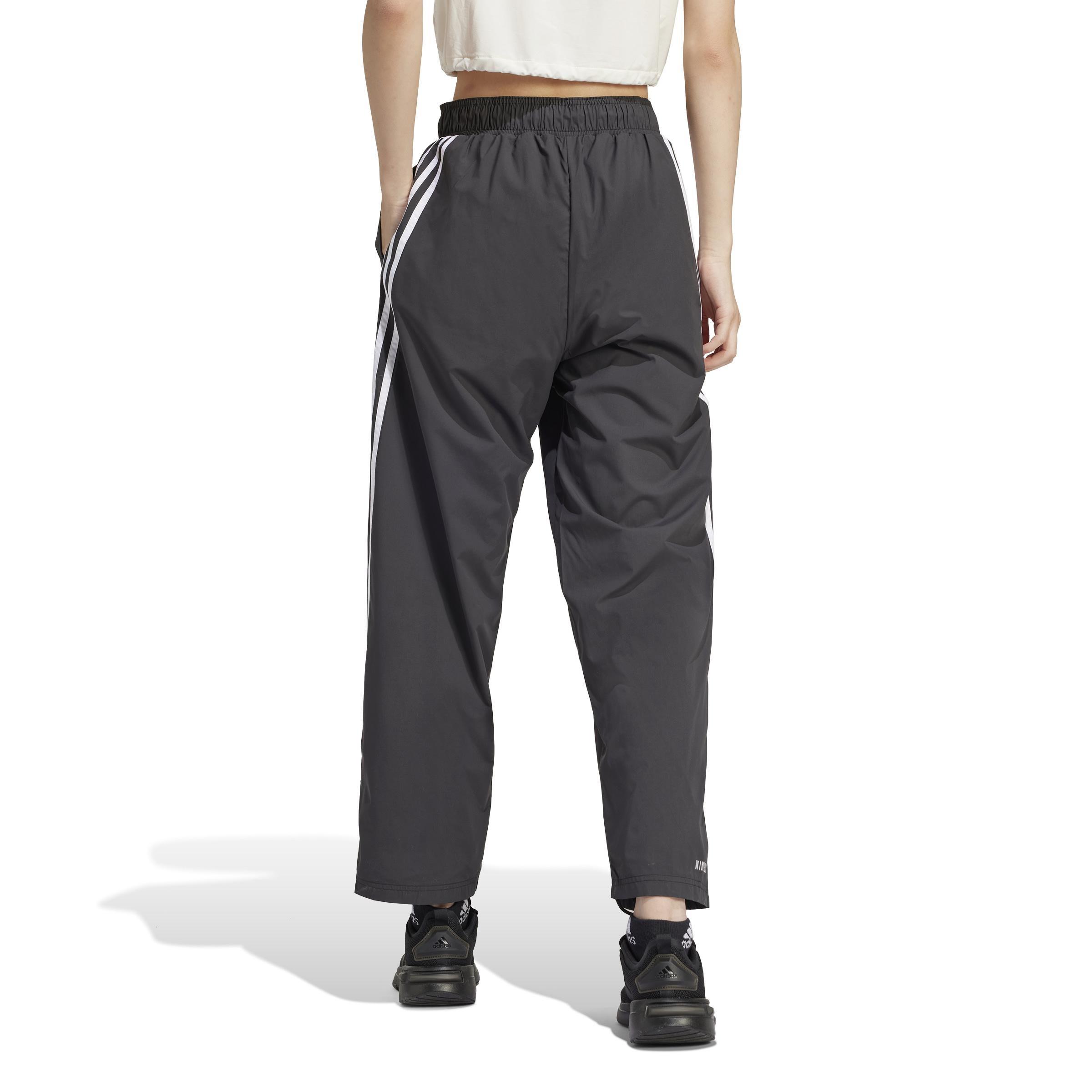 Future Icons 3-Stripes Woven Tracksuit Bottoms, Black, A901_ONE, large image number 2
