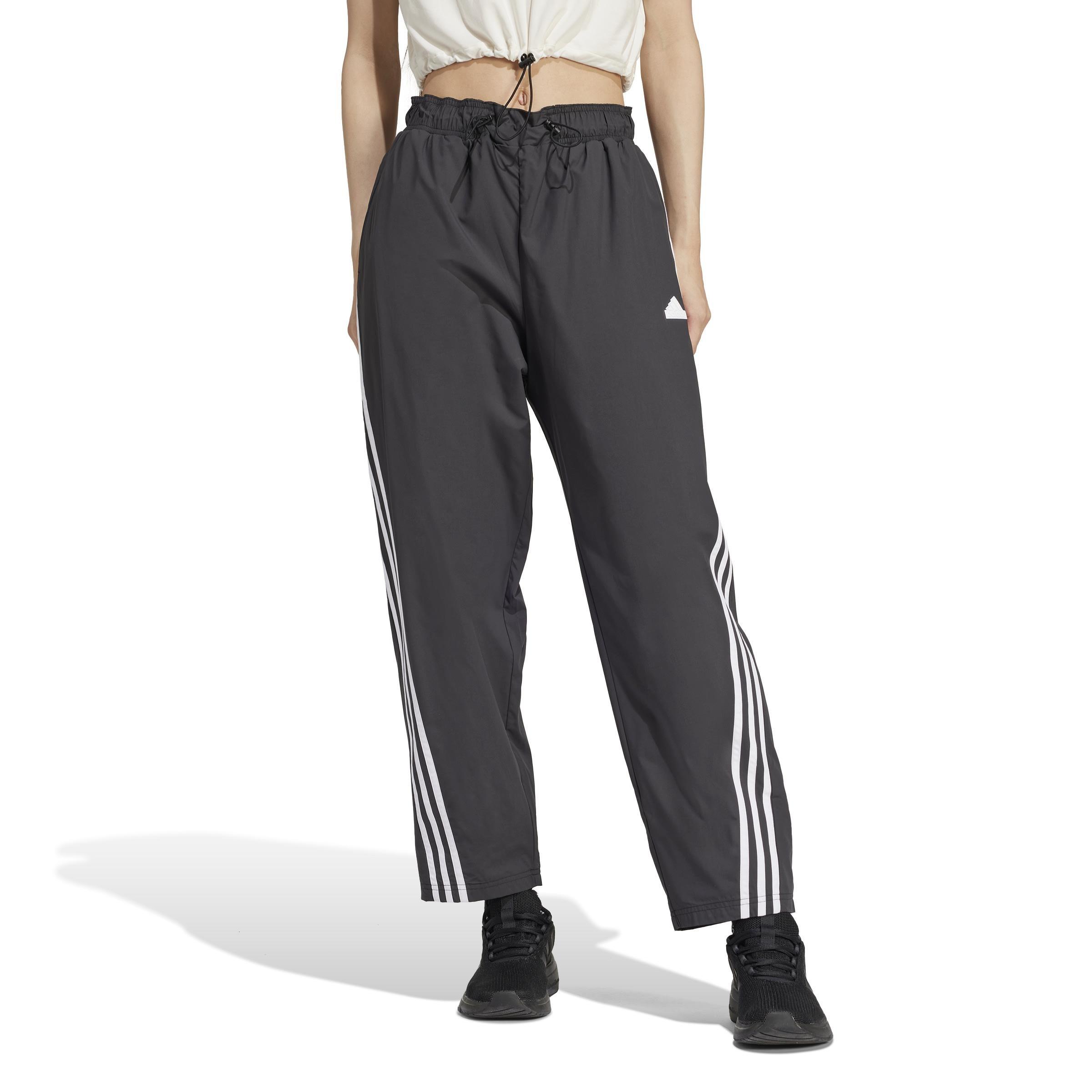 Future Icons 3-Stripes Woven Tracksuit Bottoms, Black, A901_ONE, large image number 5
