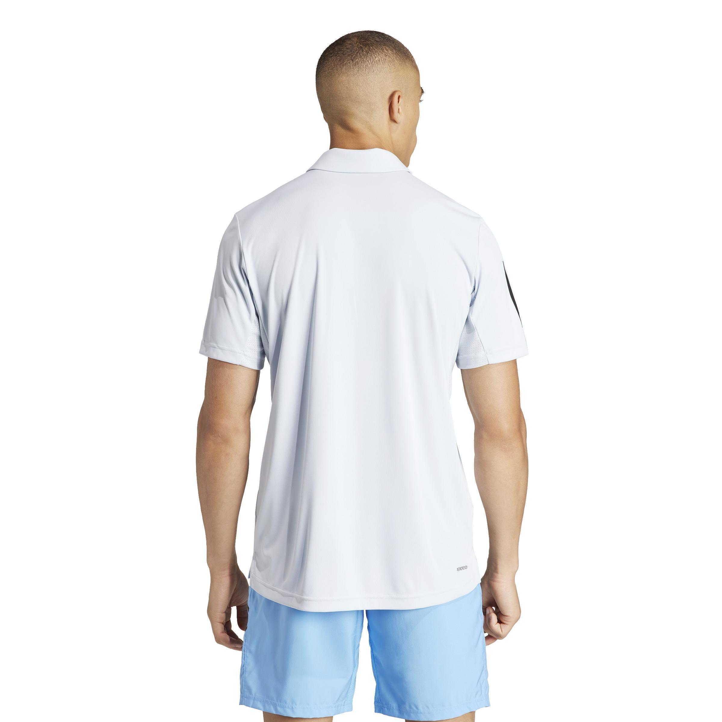 Club 3-Stripes Tennis Polo Shirt, Blue, A901_ONE, large image number 3