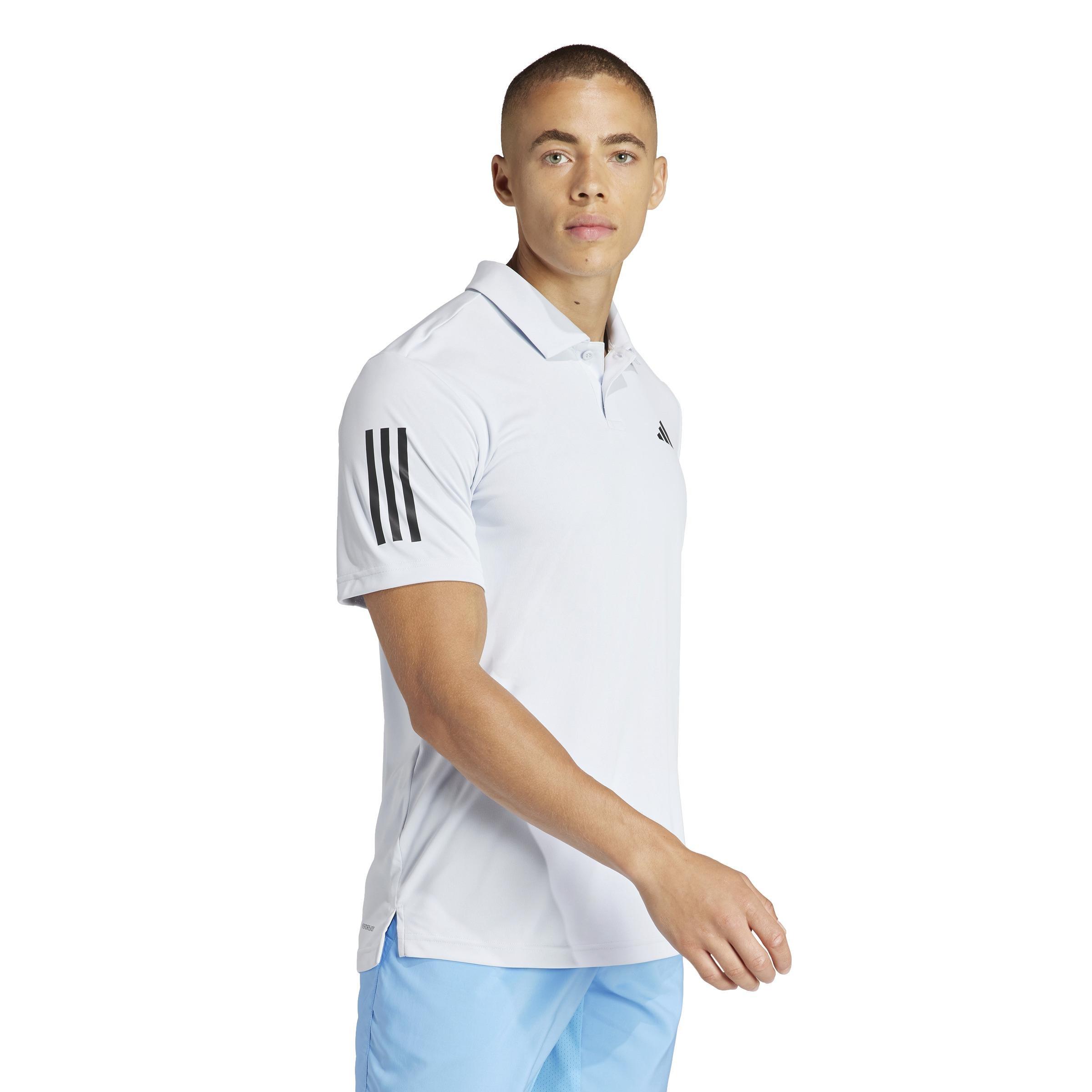 Club 3-Stripes Tennis Polo Shirt, Blue, A901_ONE, large image number 6