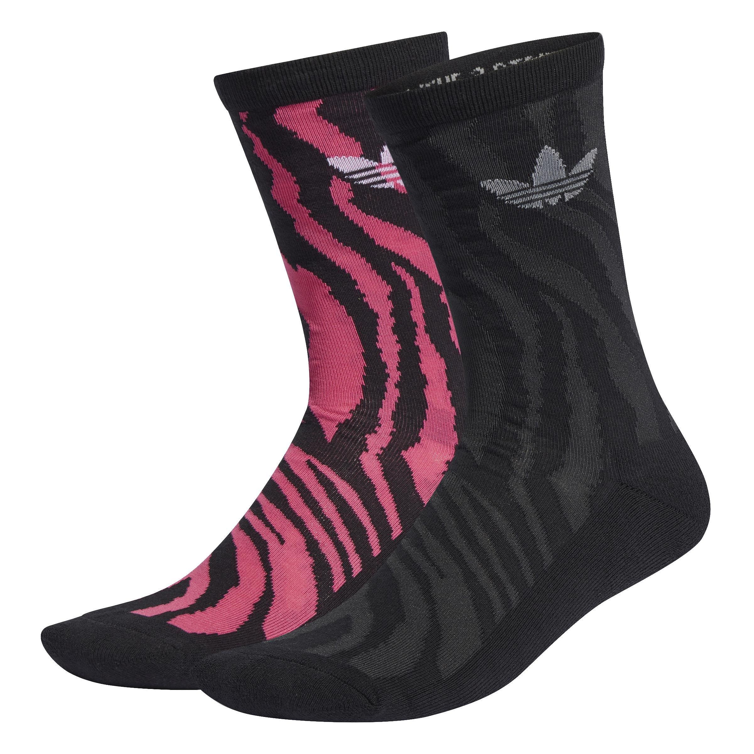 Unisex Animal Crew Socks 2 Pairs, Grey, , large image number 0