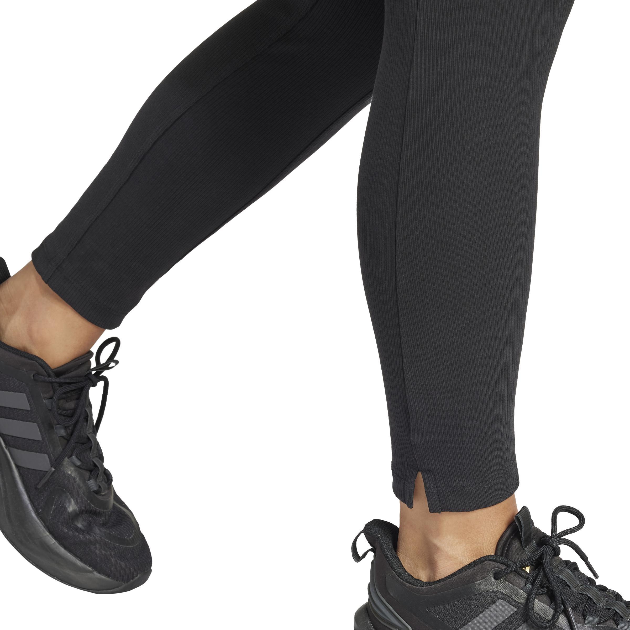 Lounge Ribbed High-Waist 7/8 Leggings, Black, A901_ONE, large image number 3