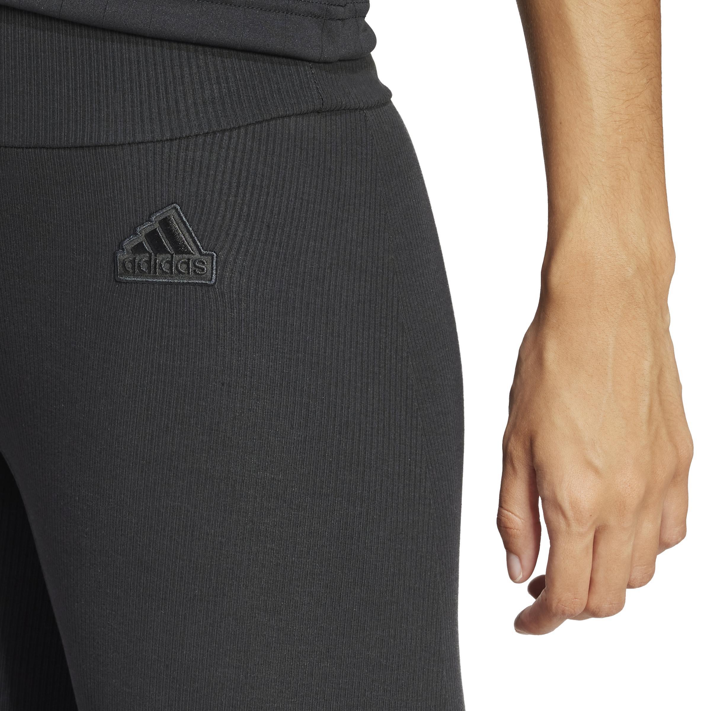 Lounge Ribbed High-Waist 7/8 Leggings, Black, A901_ONE, large image number 4