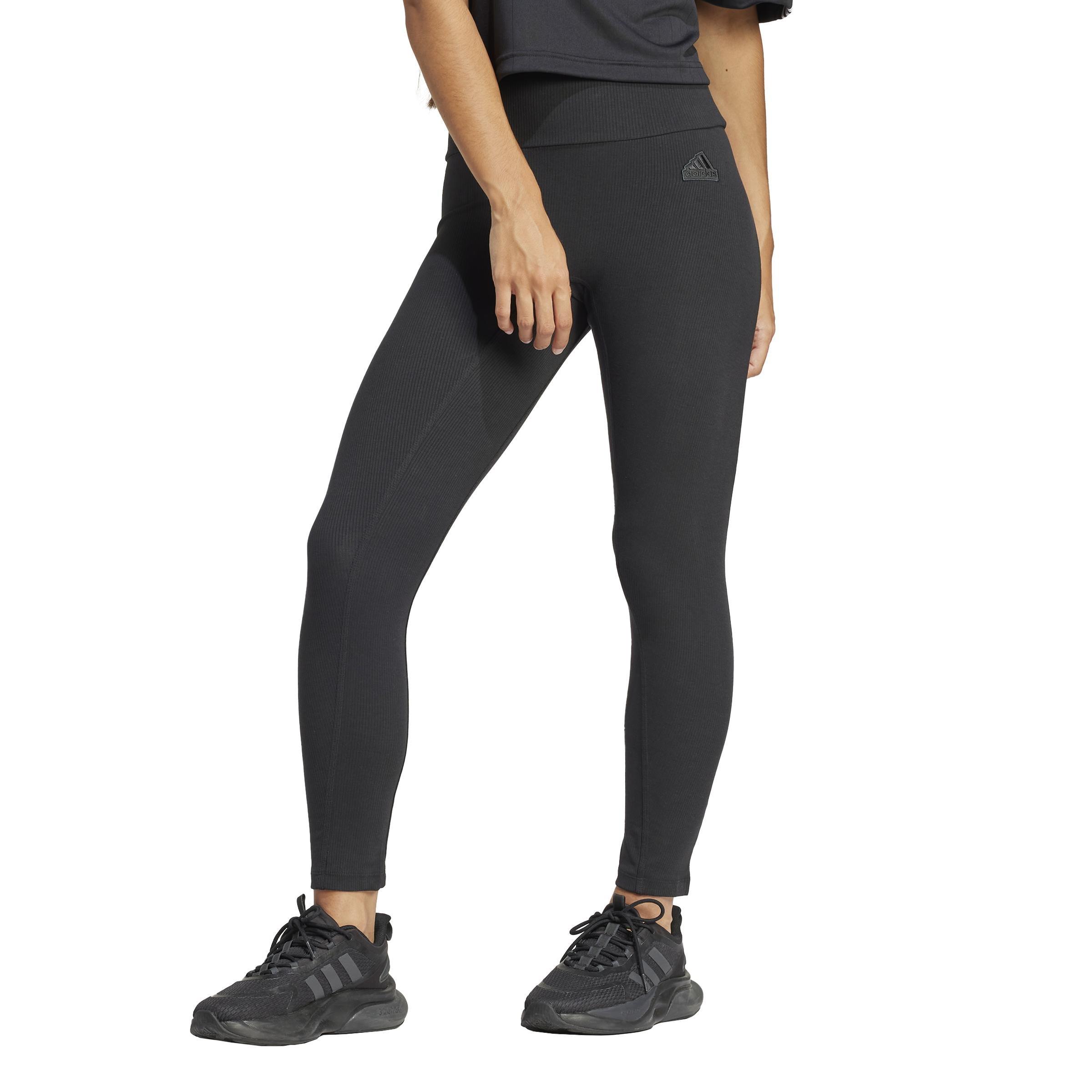 Lounge Ribbed High-Waist 7/8 Leggings, Black, A901_ONE, large image number 6